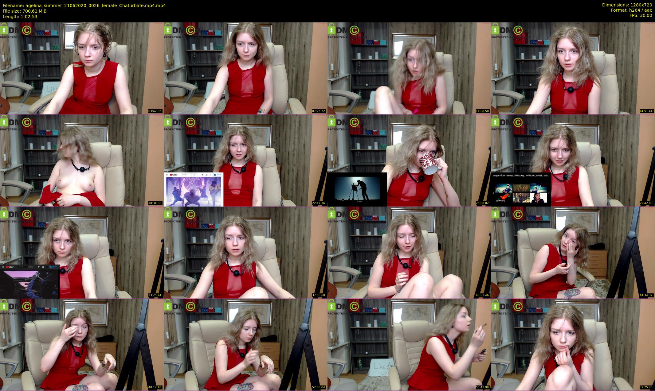 agelina_summer — 63 minute Chaturbate female cam show recording, 720p, Jun 21, 2020