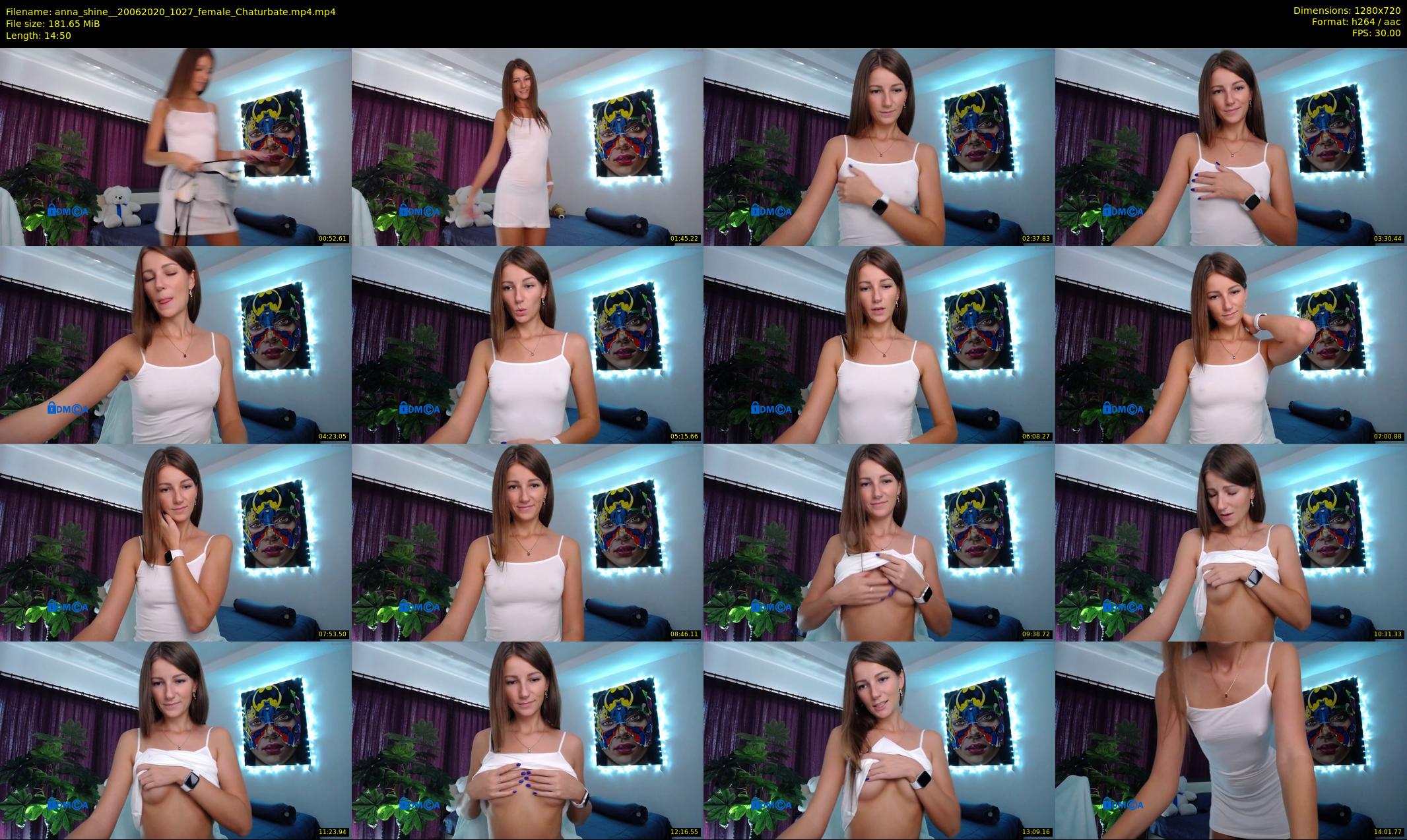 anna_shine_ — 15 minute Chaturbate female cam show recording, 720p, Jun 20, 2020