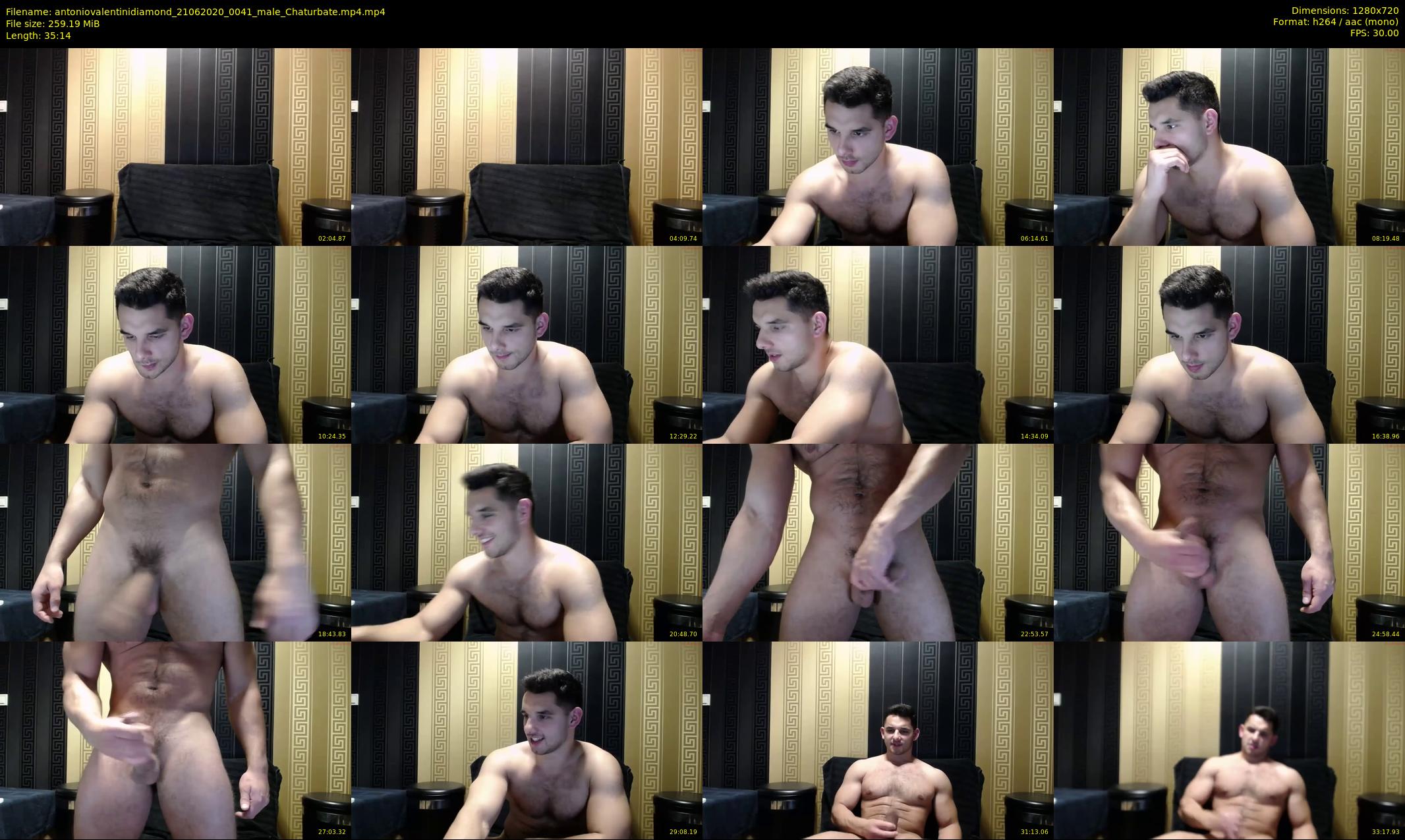 antoniovalentinidiamond — 36 minute Chaturbate male cam show recording, 720p, Jun 21, 2020