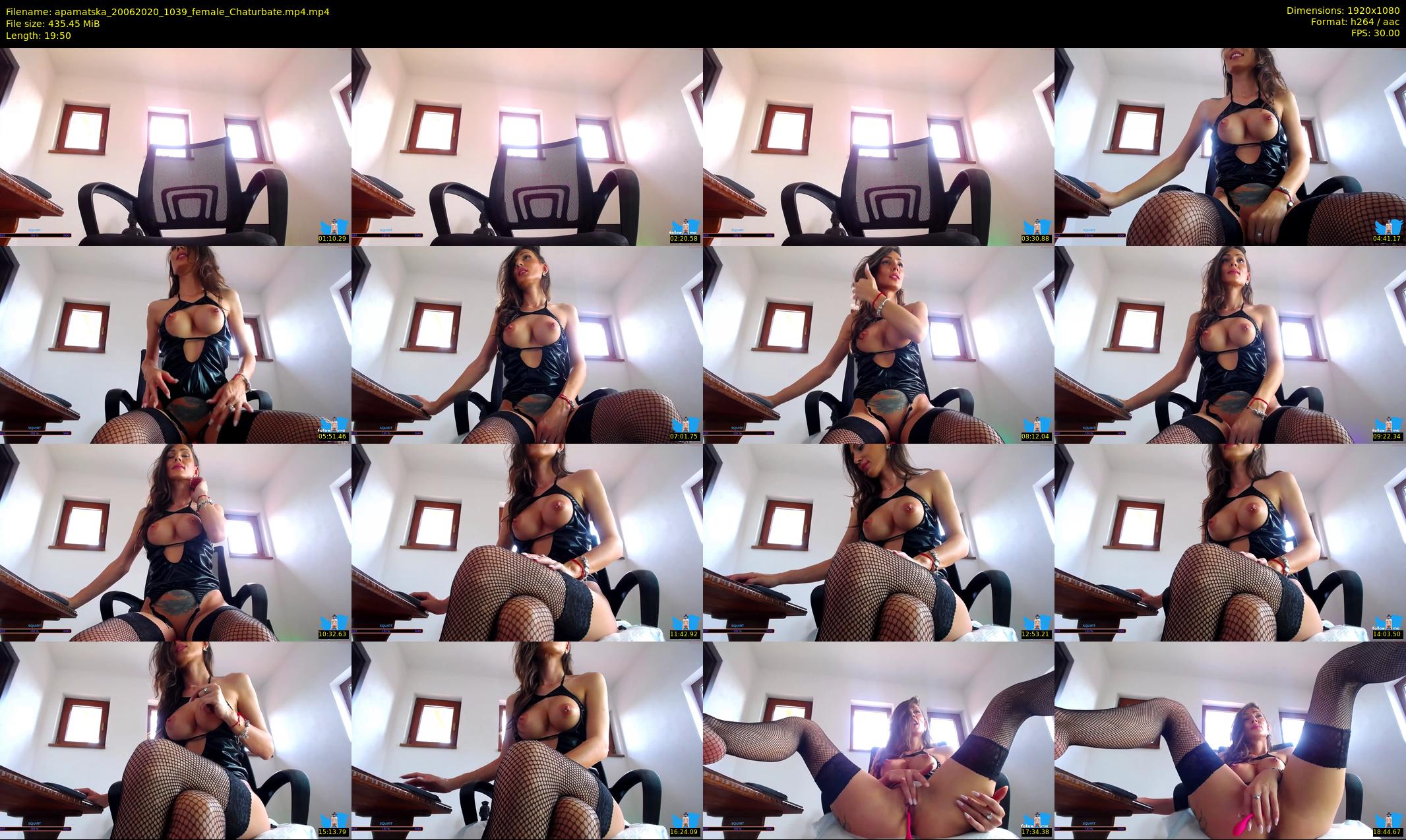 apamatska — 20 minute Chaturbate female cam show recording, 1080p, Jun 20, 2020