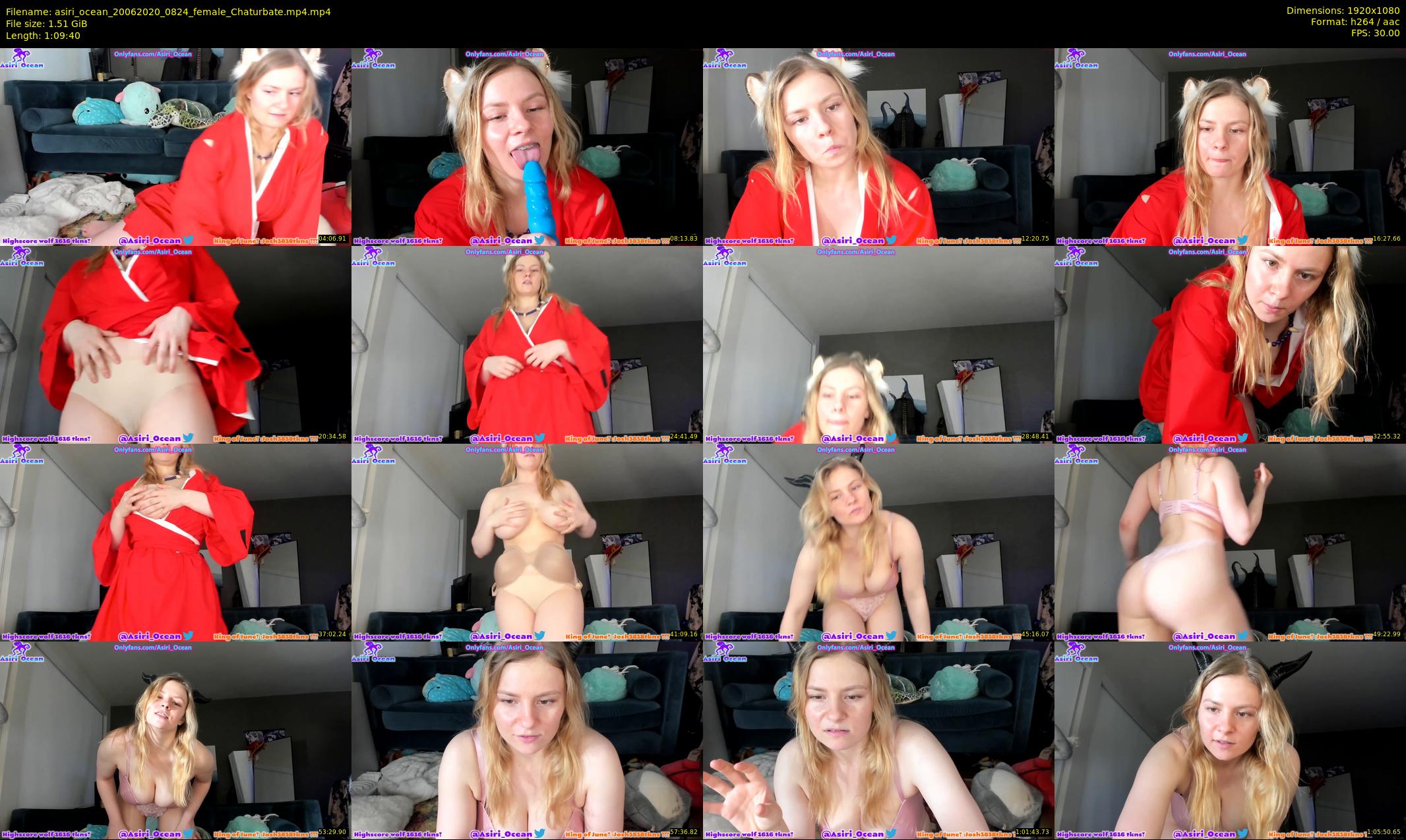 asiri_ocean — 70 minute Chaturbate female cam show recording, 1080p, Jun 20, 2020
