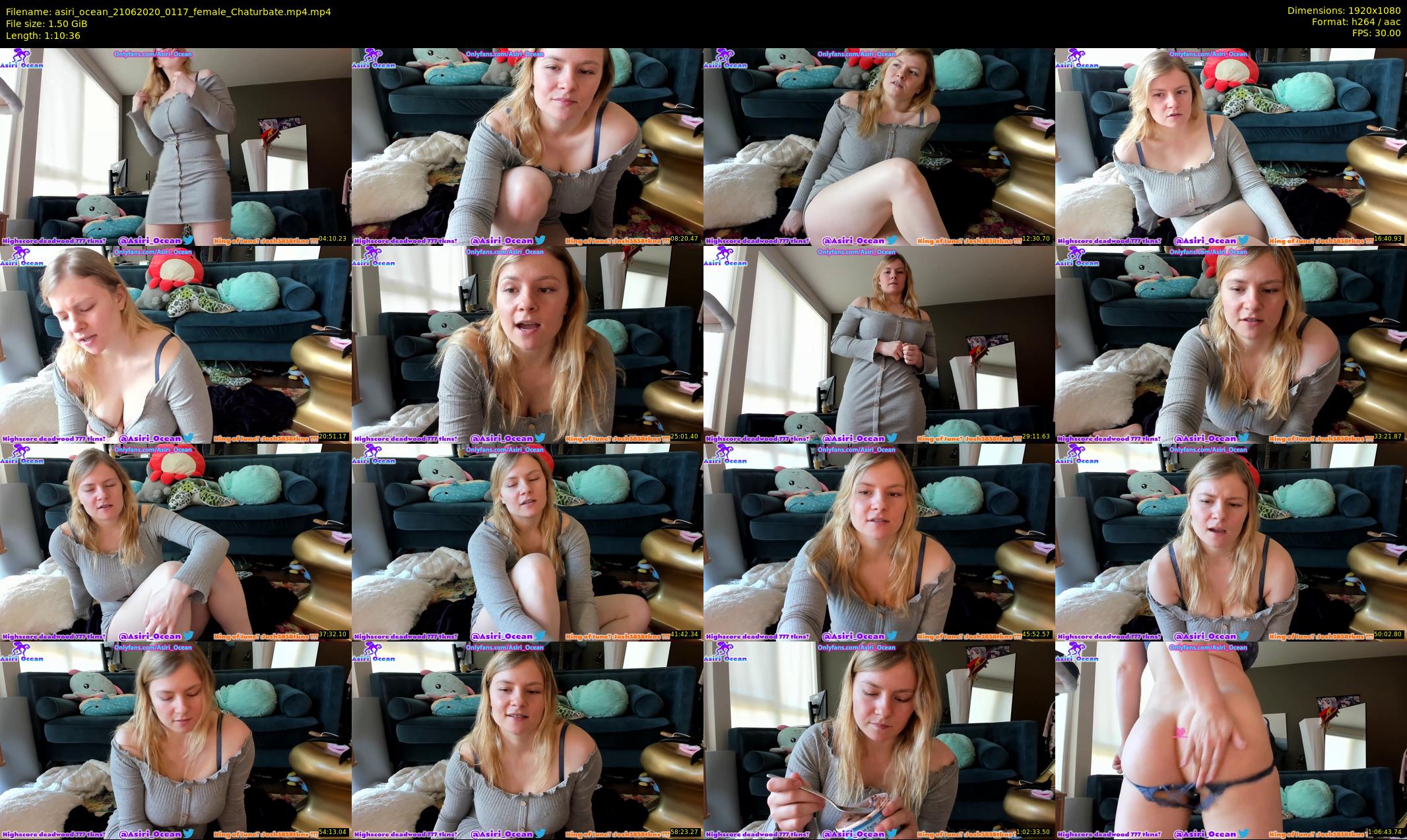 asiri_ocean — 71 minute Chaturbate female cam show recording, 1080p, Jun 21, 2020