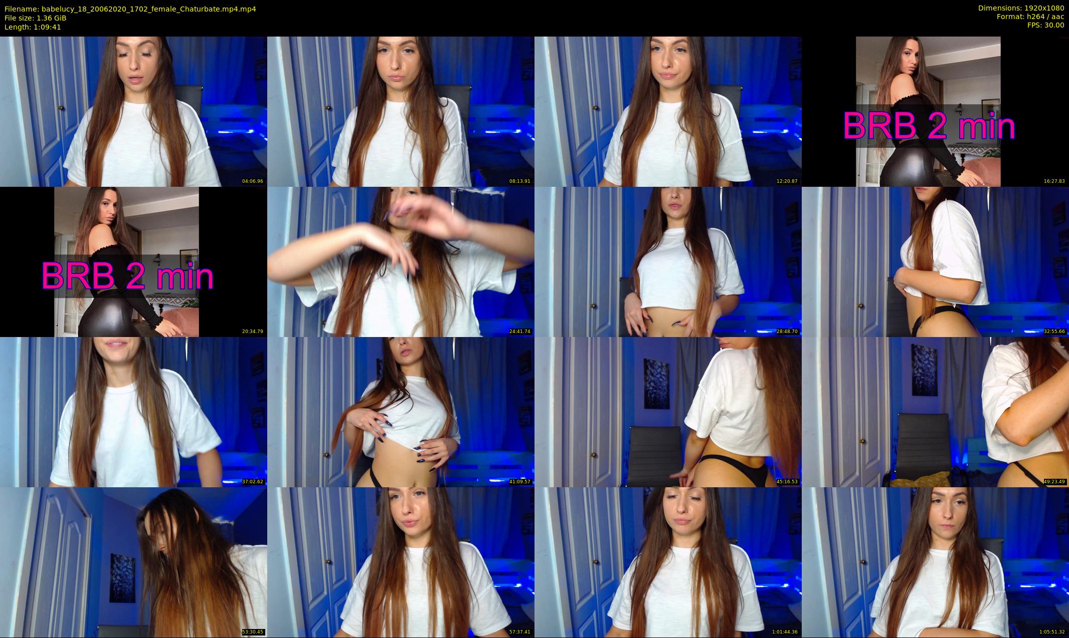 babelucy_18 — 70 minute Chaturbate female cam show recording, 1080p, Jun 20, 2020