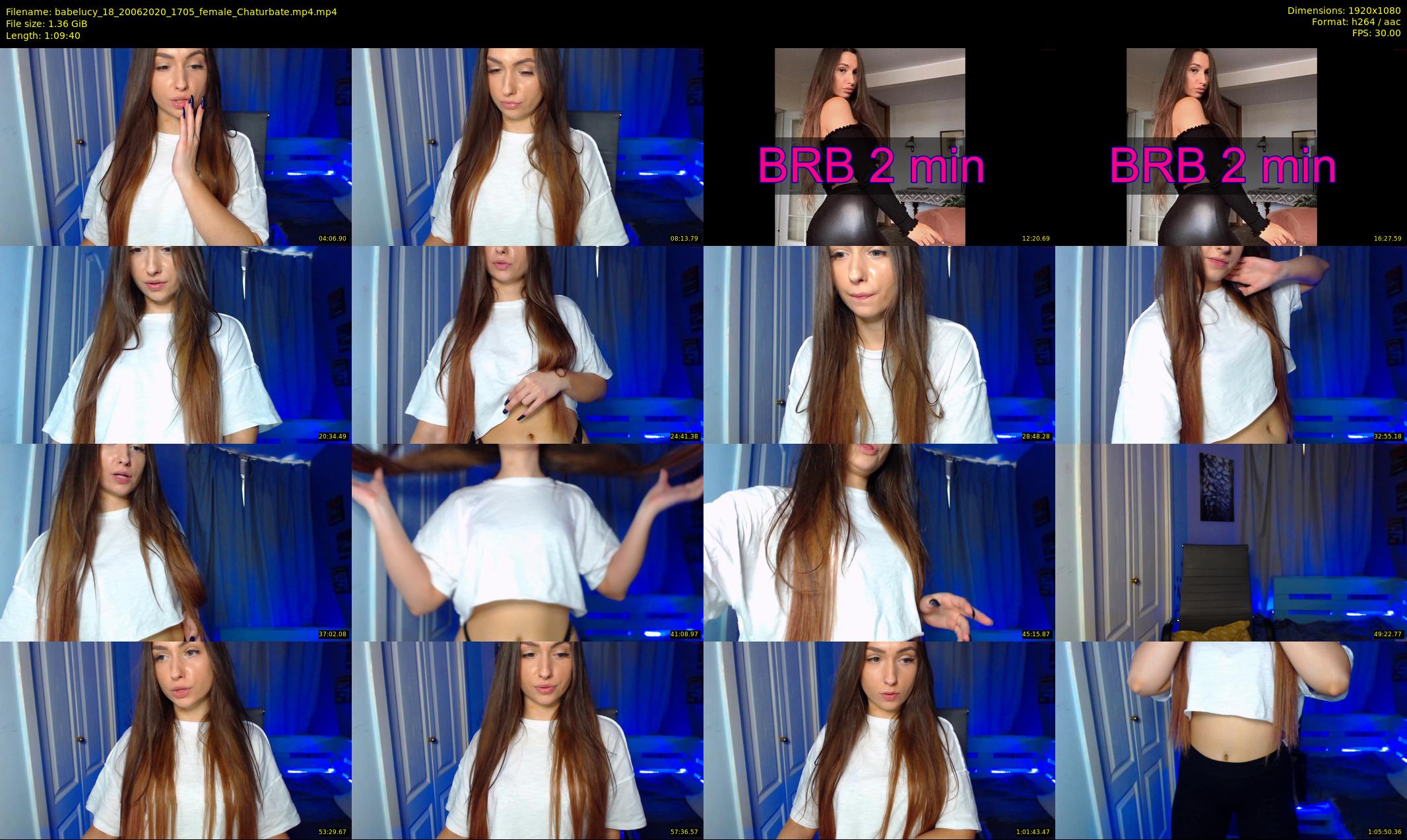babelucy_18 — 70 minute Chaturbate female cam show recording, 1080p, Jun 20, 2020