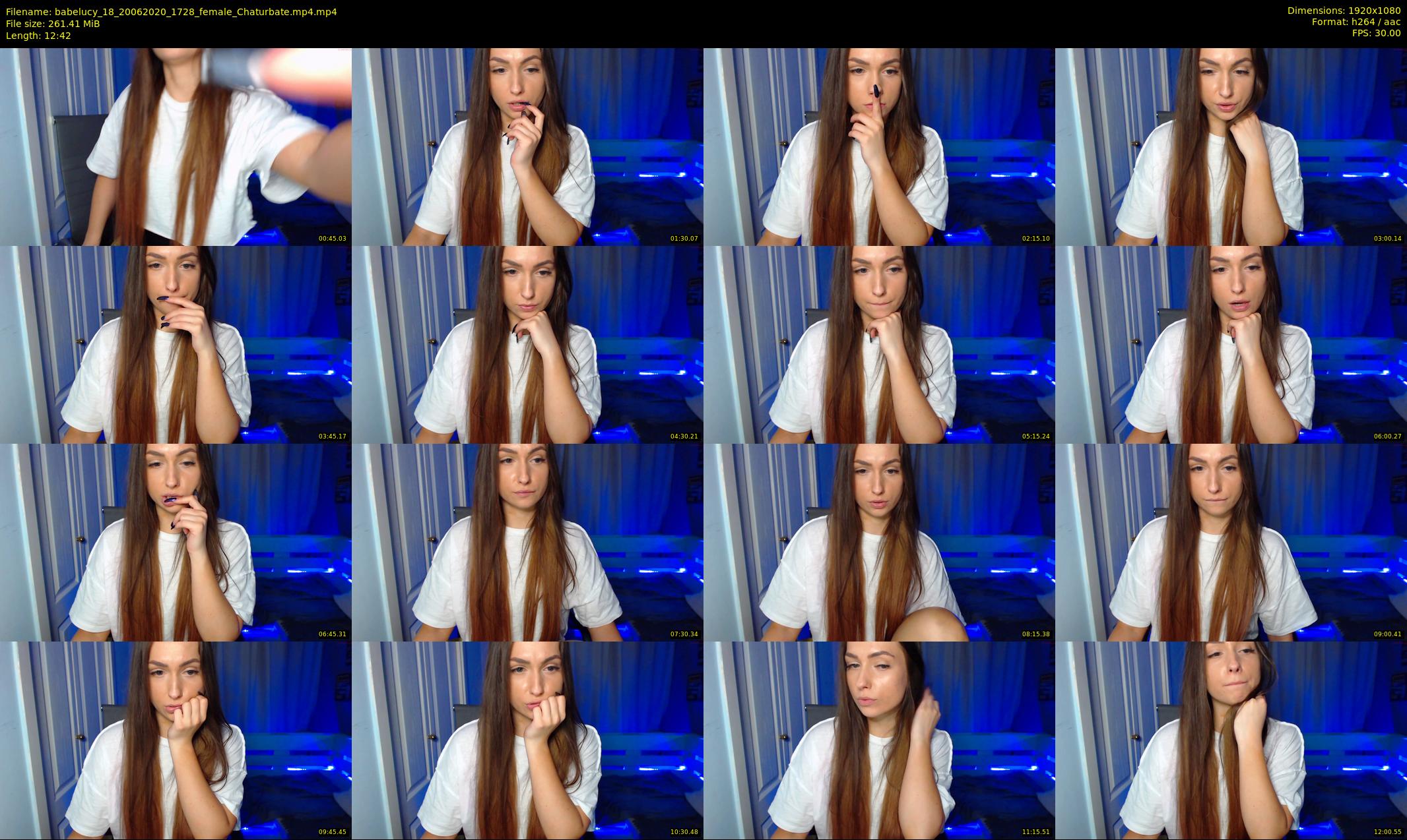 babelucy_18 — 13 minute Chaturbate female cam show recording, 1080p, Jun 20, 2020