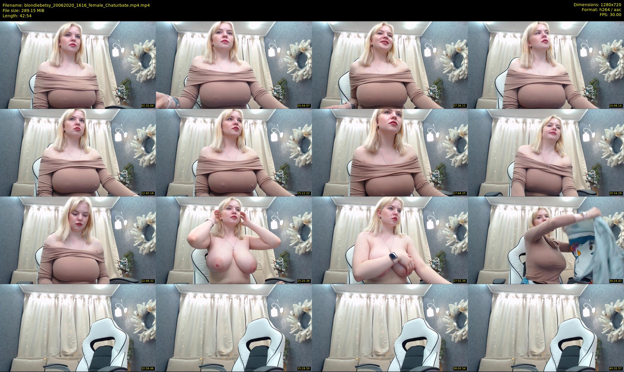 blondiebetsy — 43 minute Chaturbate female cam show recording, 720p, Jun 20, 2020