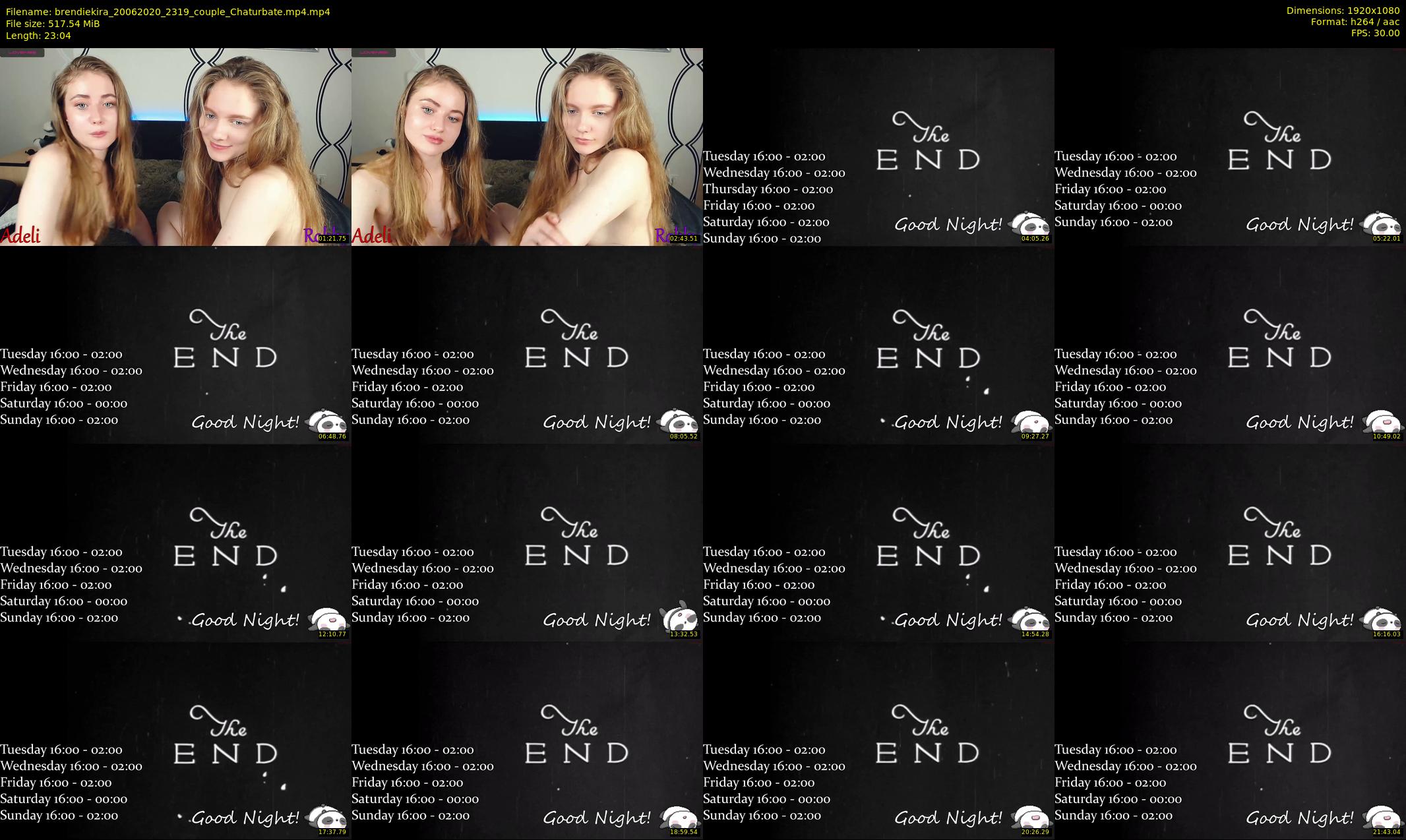 brendiekira — 24 minute Chaturbate couple cam show recording, 1080p, Jun 20, 2020