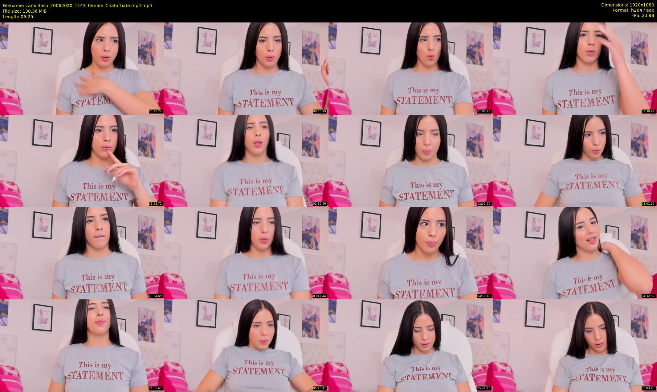 camilitasu — 7 minute Chaturbate female cam show recording, 1080p, Jun 20, 2020