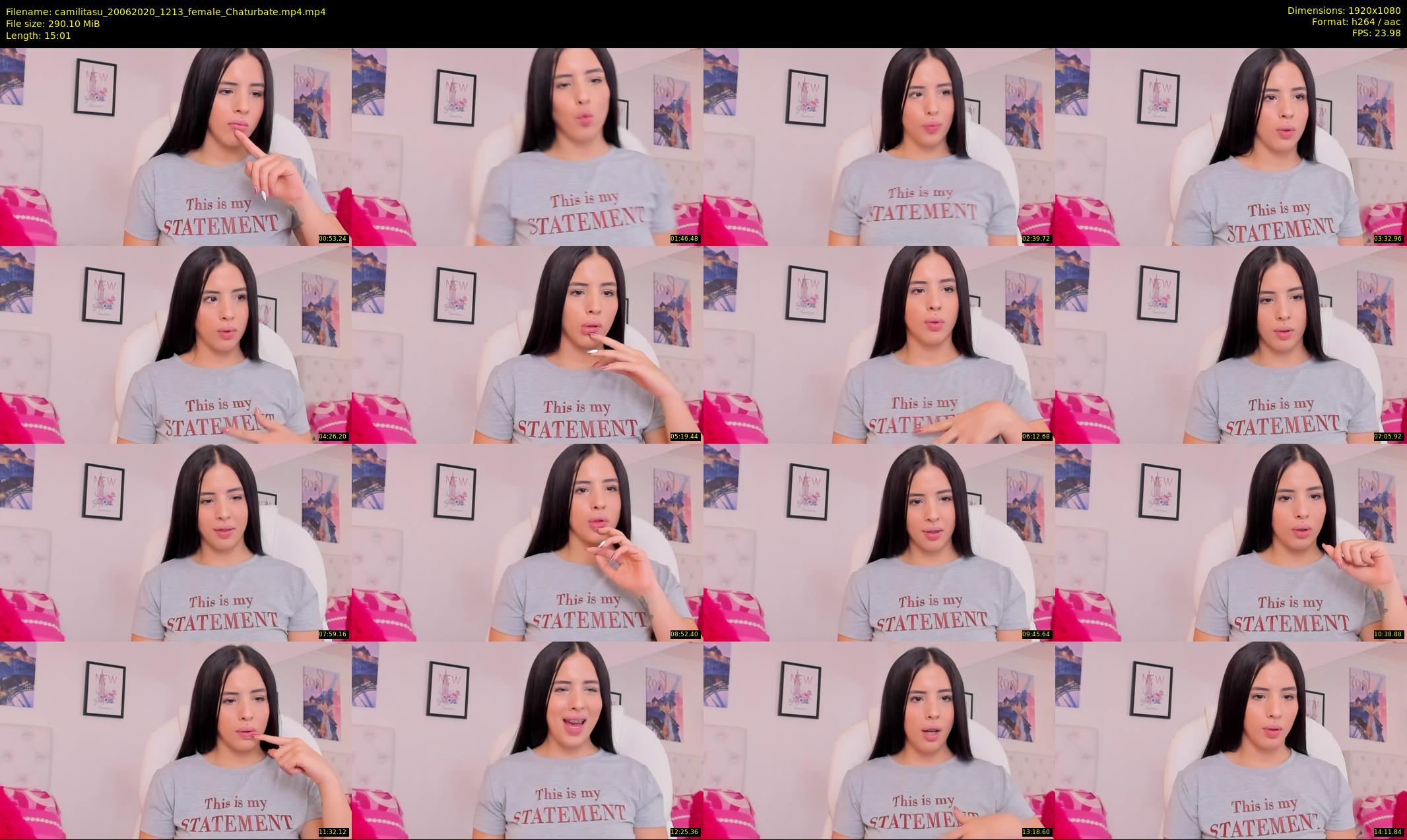 camilitasu — 16 minute Chaturbate female cam show recording, 1080p, Jun 20, 2020