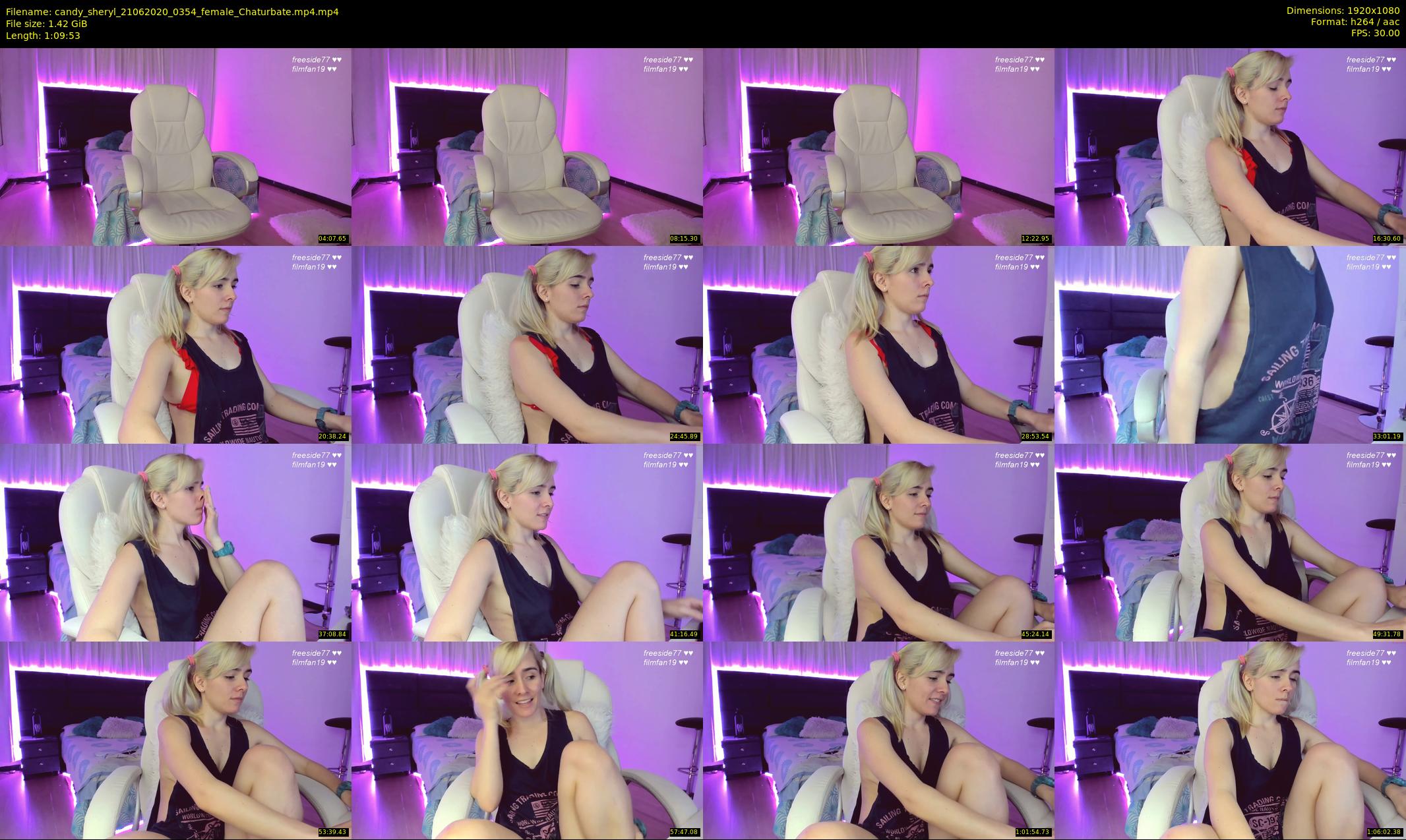 candy_sheryl — 70 minute Chaturbate female cam show recording, 1080p, Jun 21, 2020