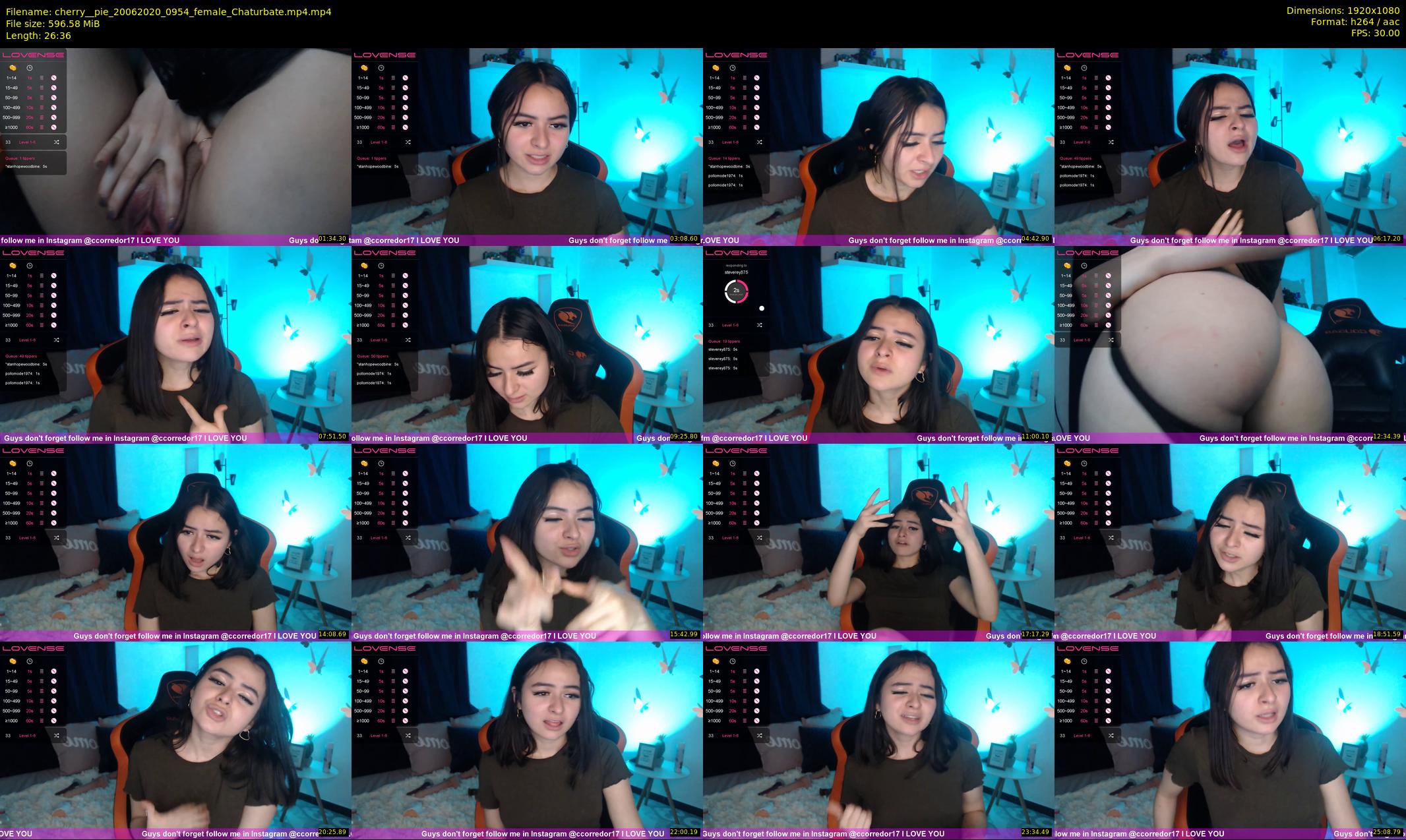 cherry__pie — 27 minute Chaturbate female cam show recording, 1080p, Jun 20, 2020