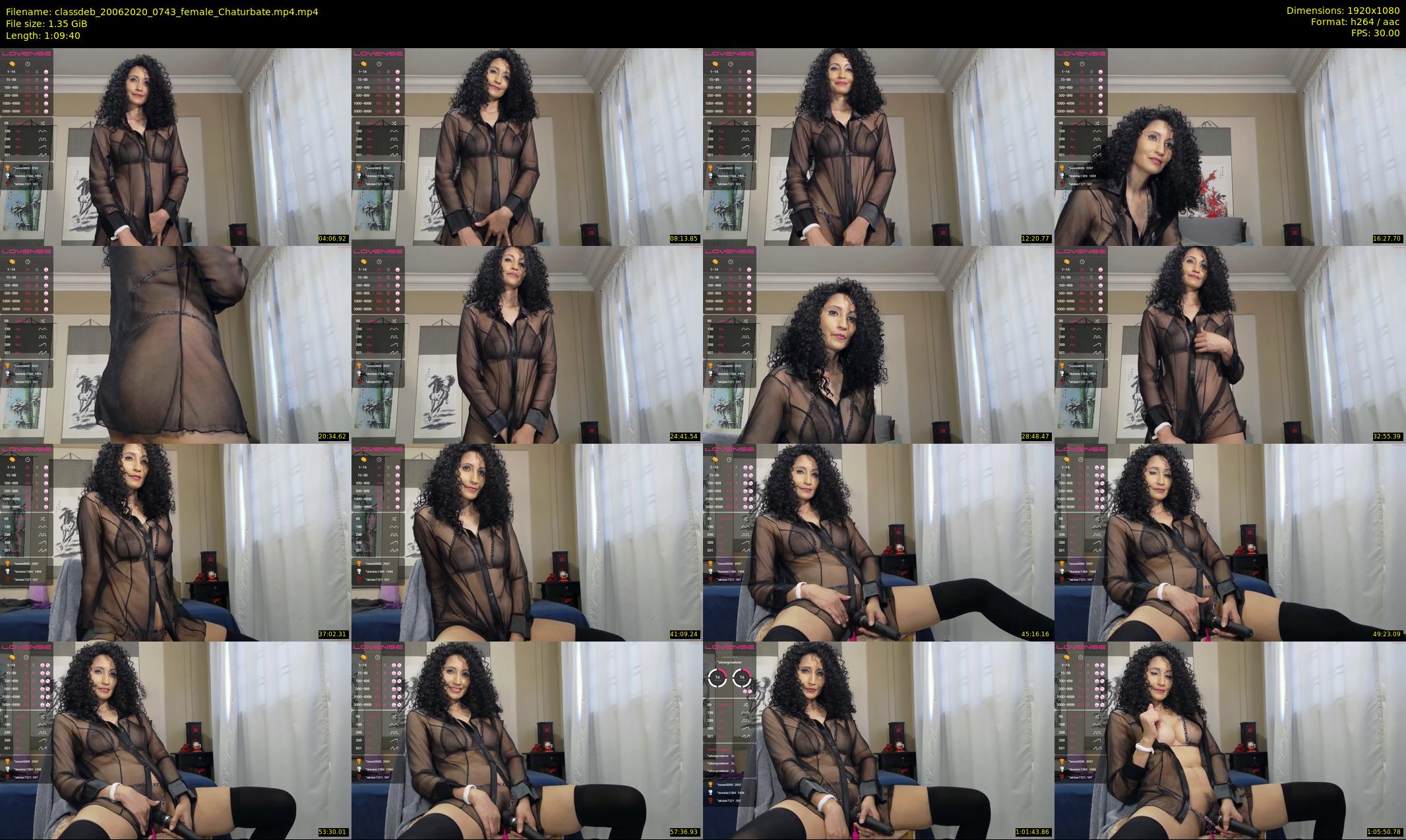 classdeb — 70 minute Chaturbate female cam show recording, 1080p, Jun 20, 2020