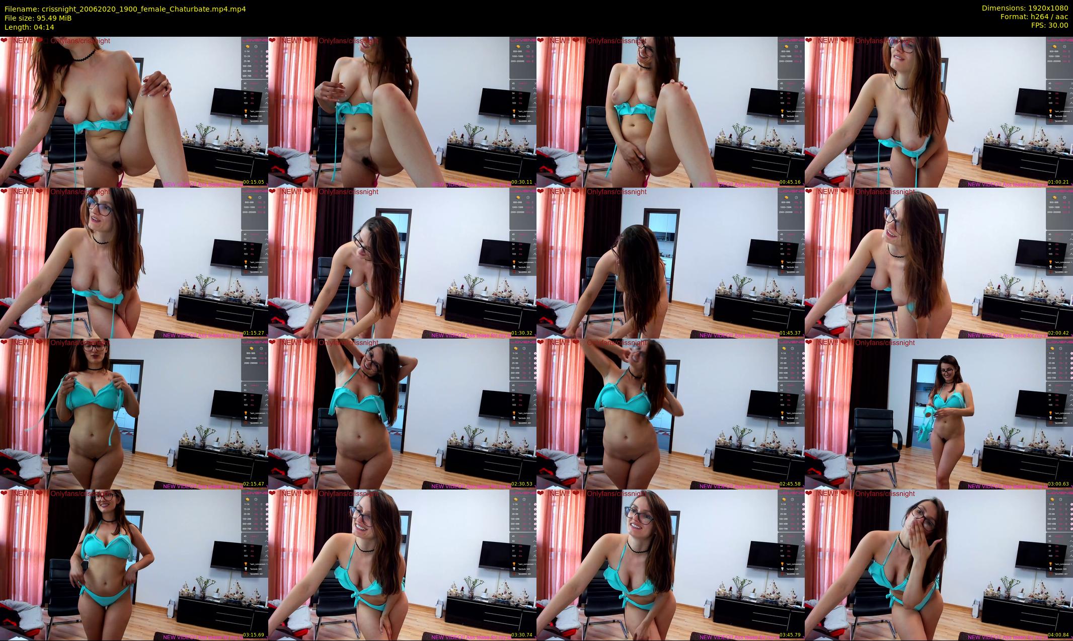 crissnight — 5 minute Chaturbate female cam show recording, 1080p, Jun 20, 2020