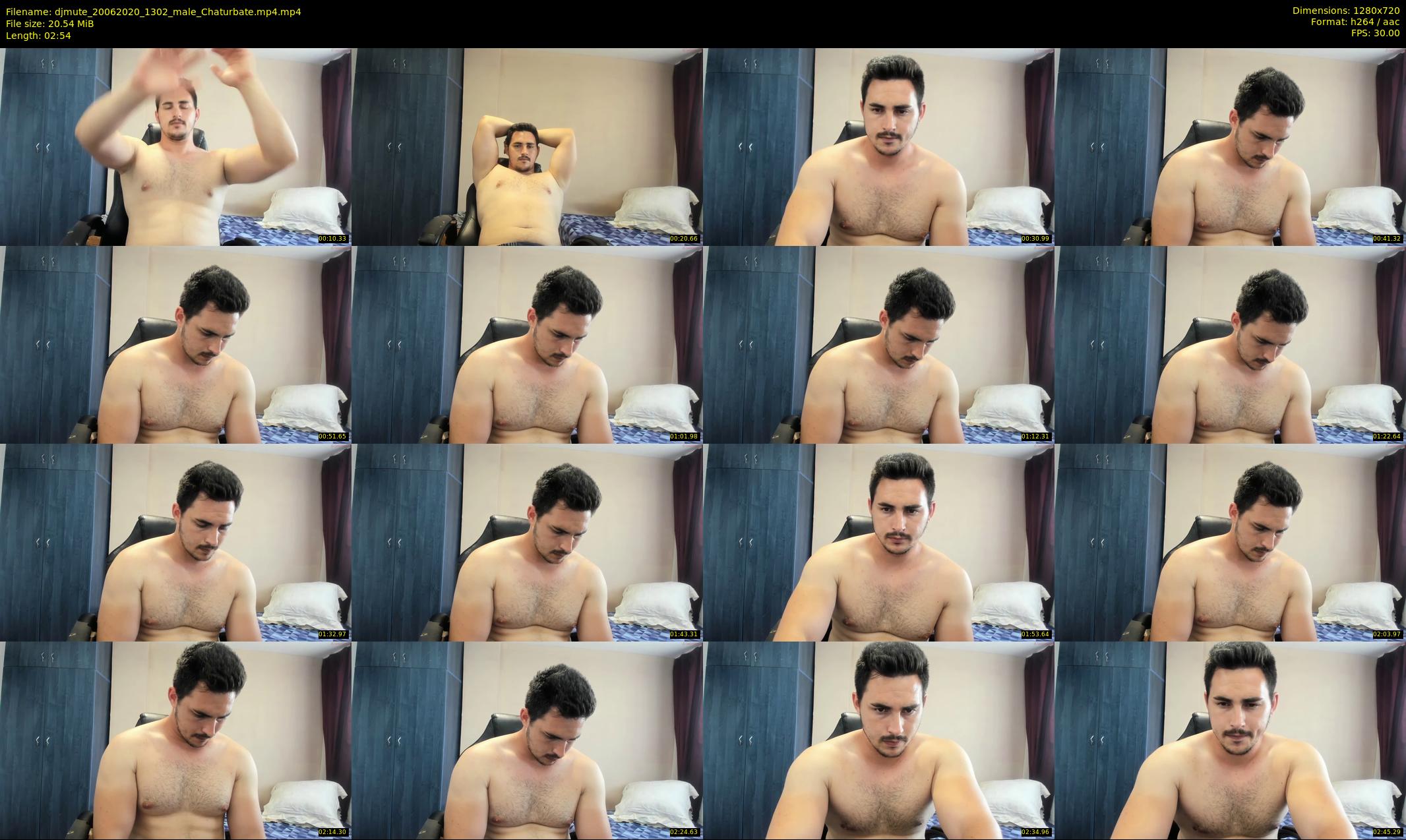 djmute — 3 minute Chaturbate male cam show recording, 720p, Jun 20, 2020