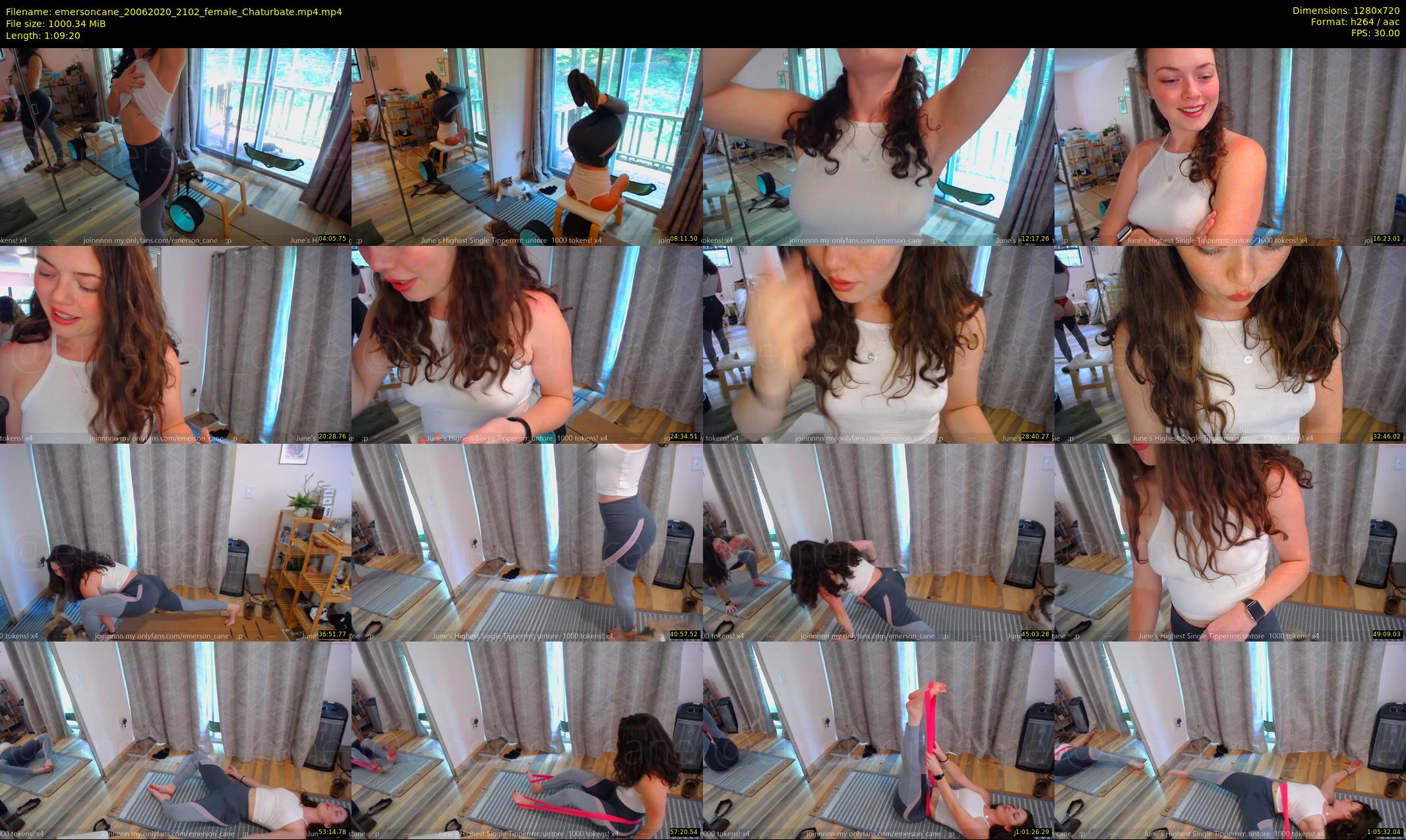 emersoncane — 70 minute Chaturbate female cam show recording, 720p, Jun 20, 2020