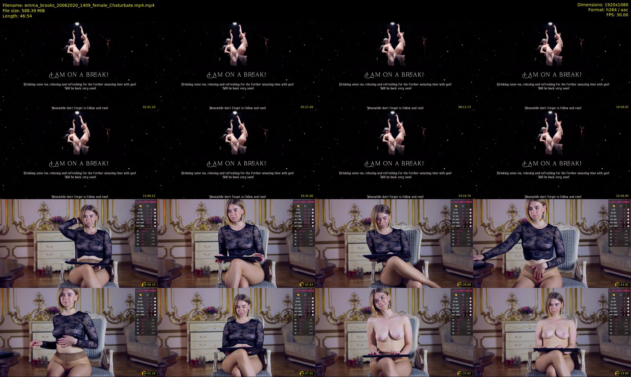 emma_brooks — 47 minute Chaturbate female cam show recording, 1080p, Jun 20, 2020