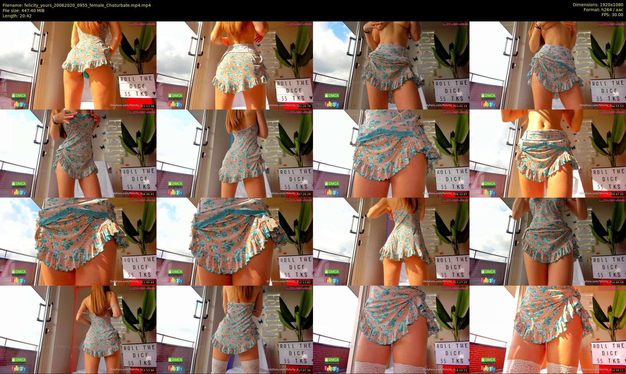 felicity_yours — 21 minute Chaturbate female cam show recording, 1080p, Jun 20, 2020