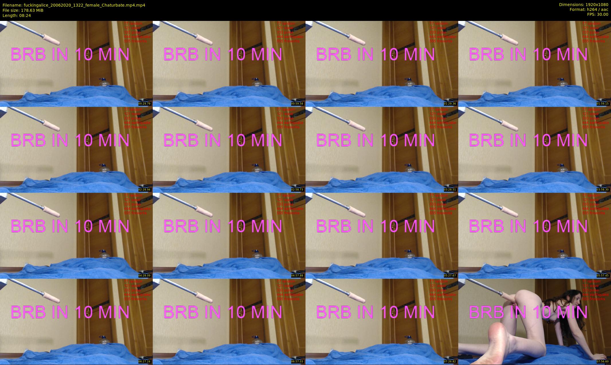 fuckingalice — 9 minute Chaturbate female cam show recording, 1080p, Jun 20, 2020