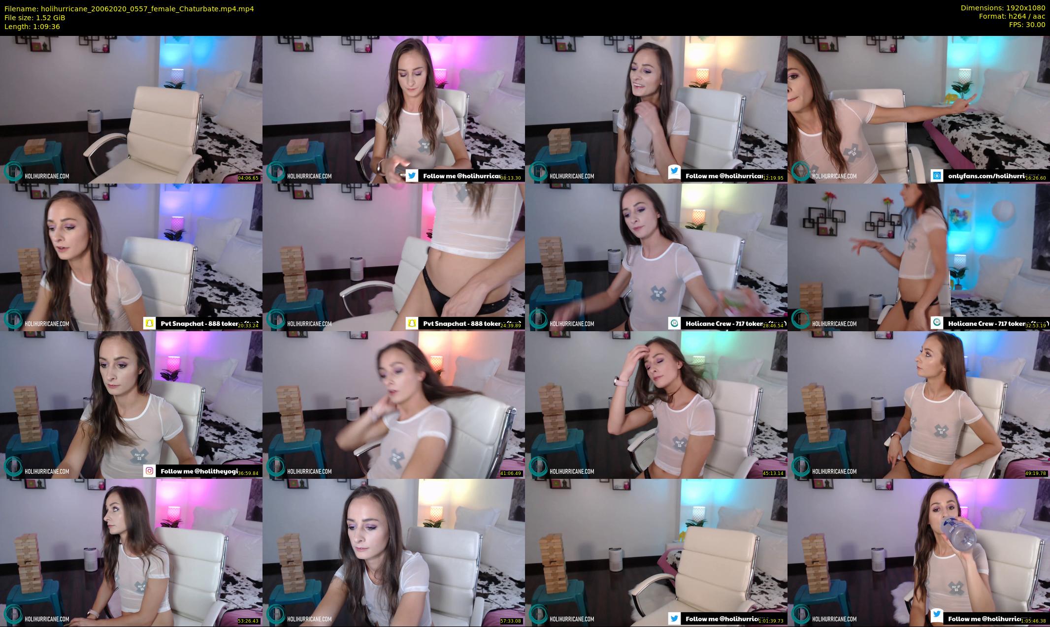 holihurricane — 70 minute Chaturbate female cam show recording, 1080p, Jun 20, 2020