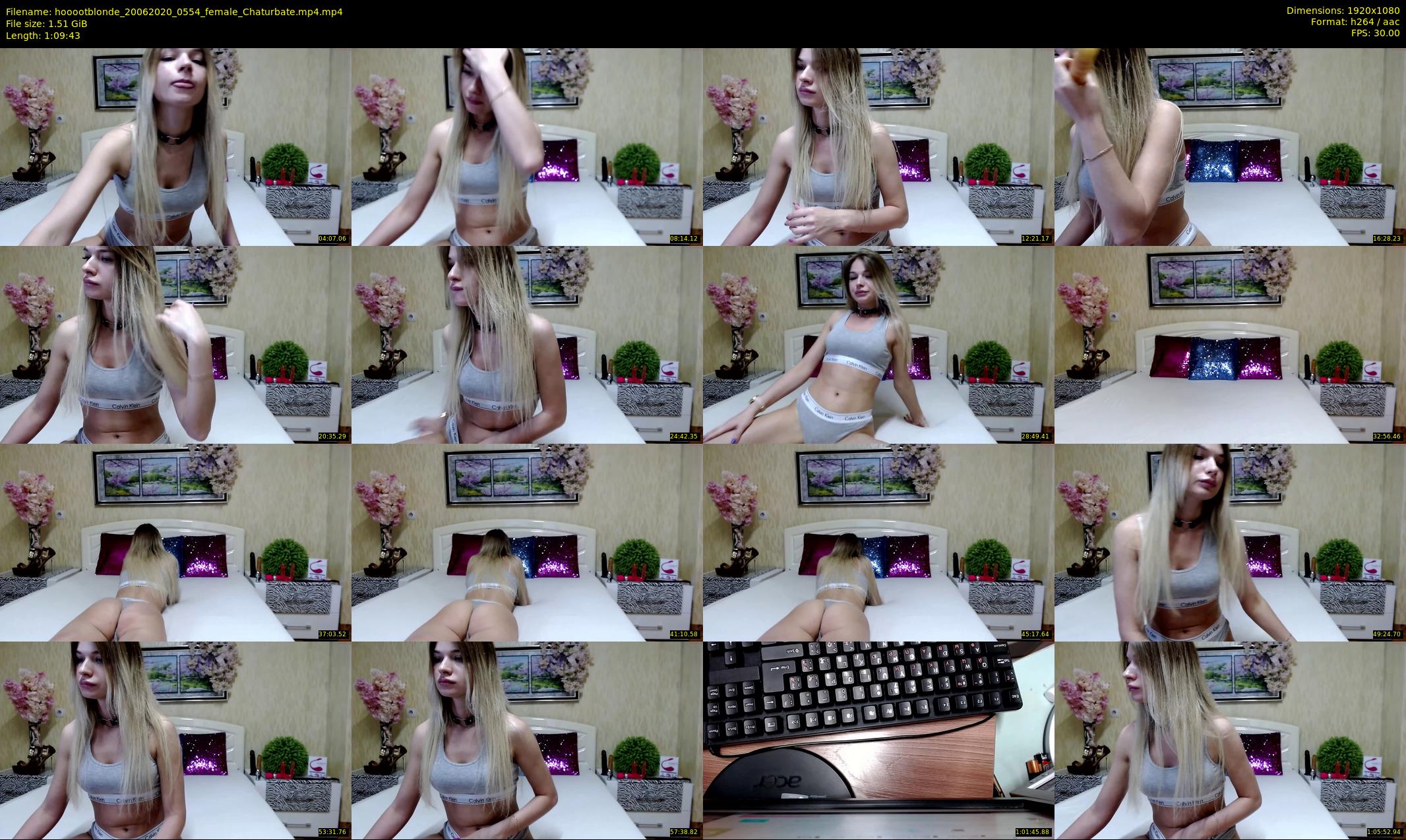 hooootblonde — 70 minute Chaturbate female cam show recording, 1080p, Jun 20, 2020