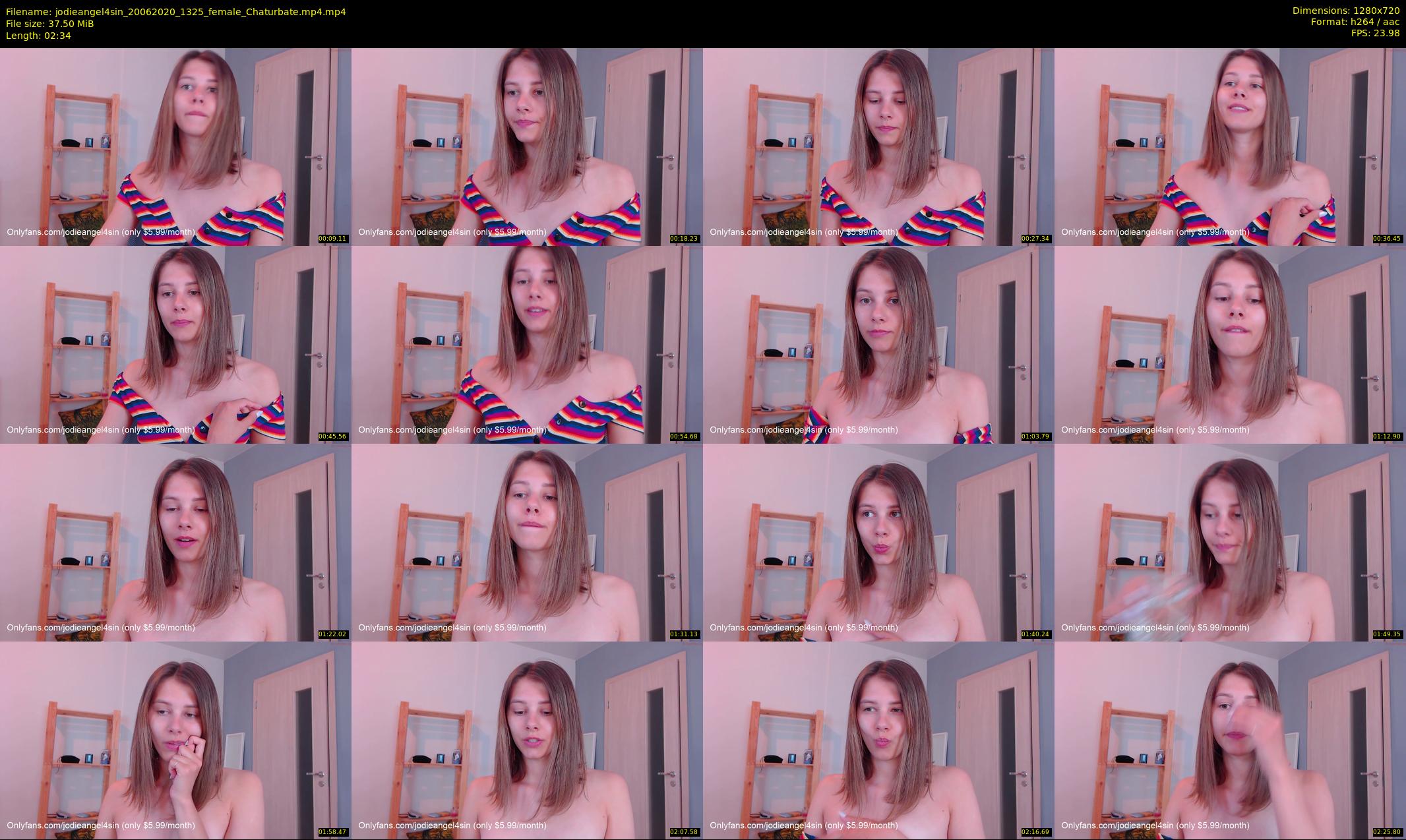 jodieangel4sin — 3 minute Chaturbate female cam show recording, 720p, Jun 20, 2020