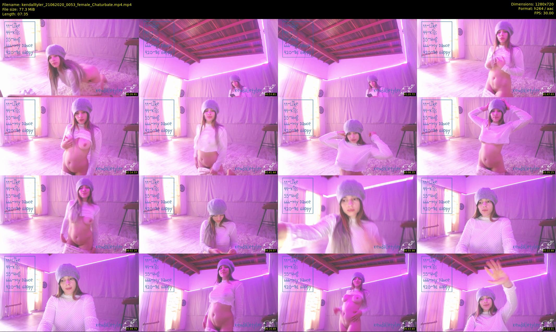 kendalltyler — 8 minute Chaturbate female cam show recording, 720p, Jun 21, 2020