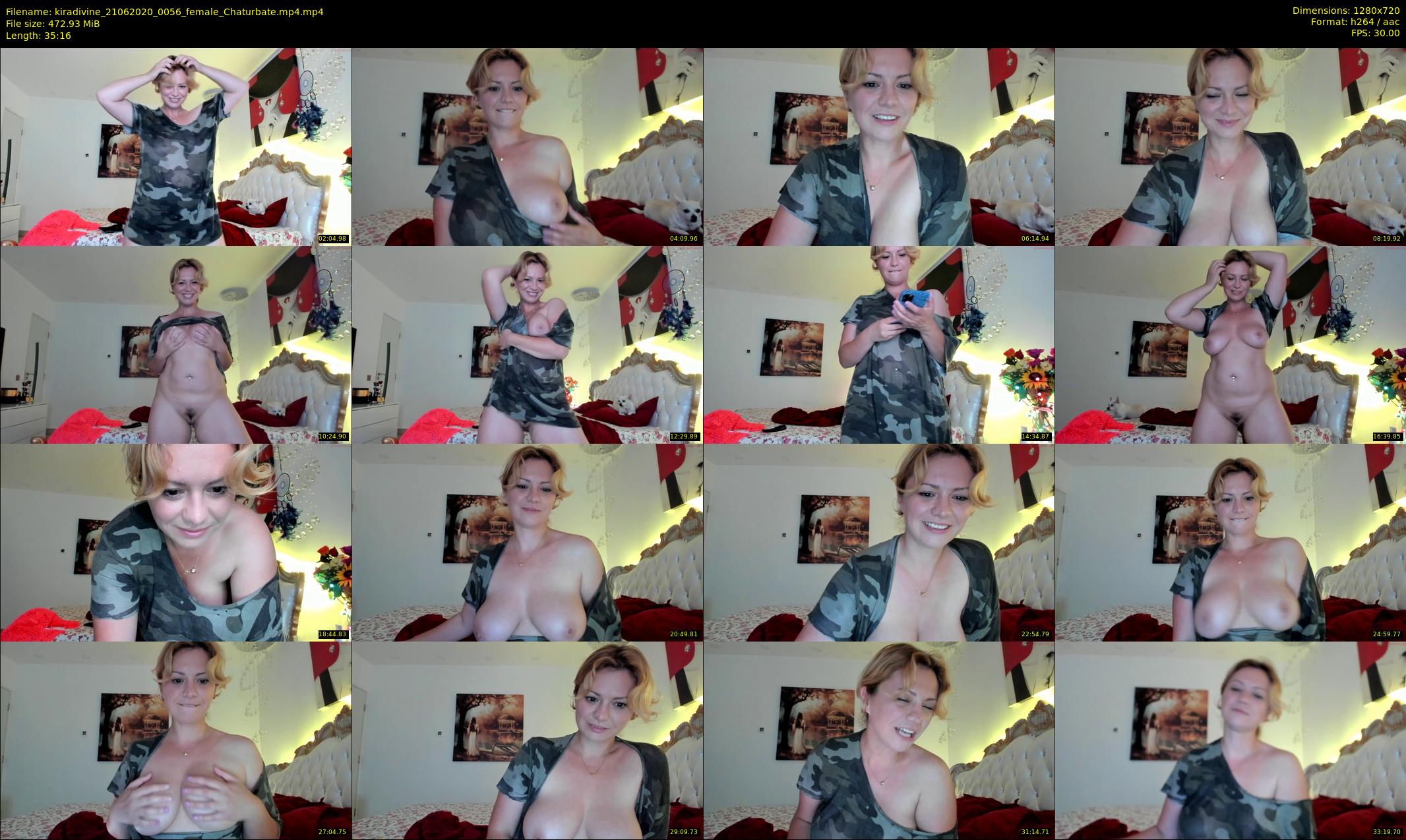 kiradivine — 36 minute Chaturbate female cam show recording, 720p, Jun 21, 2020