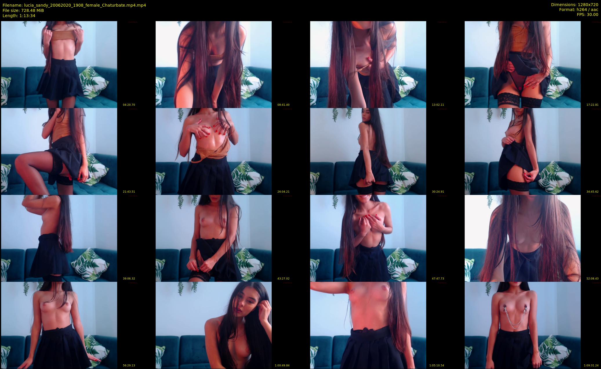 lucia_sandy — 74 minute Chaturbate female cam show recording, 720p, Jun 20, 2020