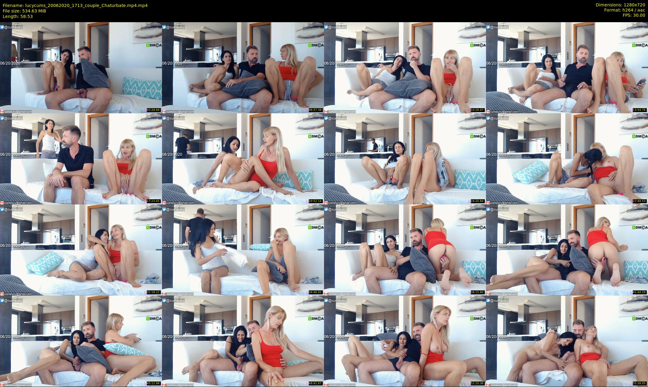 lucycums — 59 minute Chaturbate couple cam show recording, 720p, Jun 20, 2020