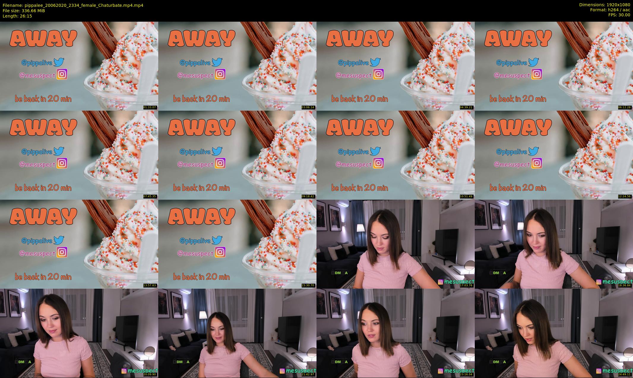 pippalee — 27 minute Chaturbate female cam show recording, 1080p, Jun 20, 2020