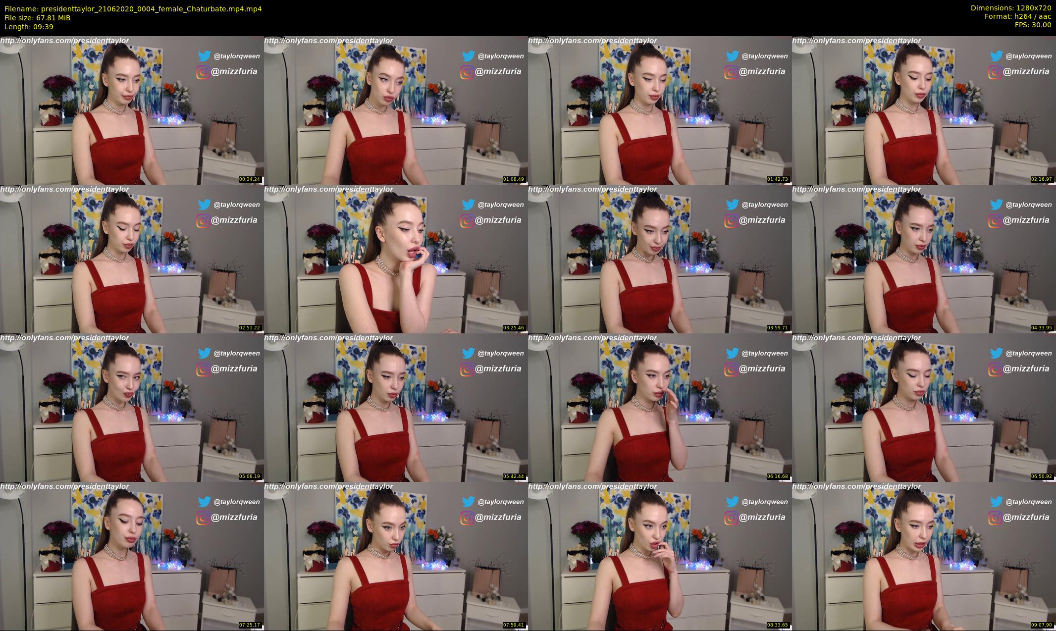 presidenttaylor — 10 minute Chaturbate female cam show recording, 720p, Jun 21, 2020