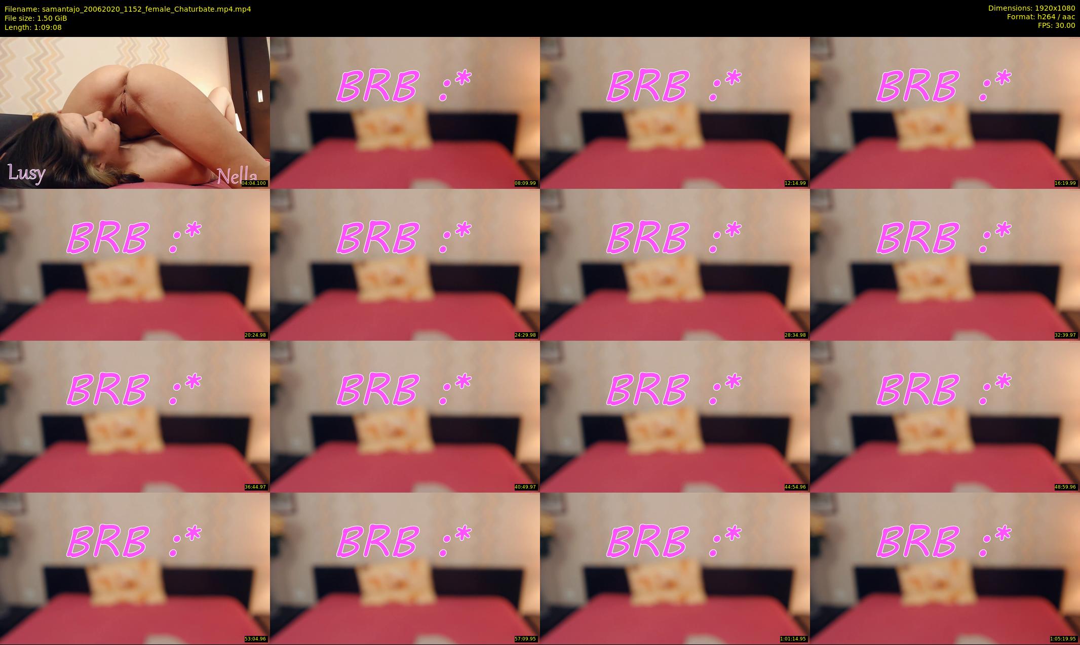 samantajo — 70 minute Chaturbate female cam show recording, 1080p, Jun 20, 2020