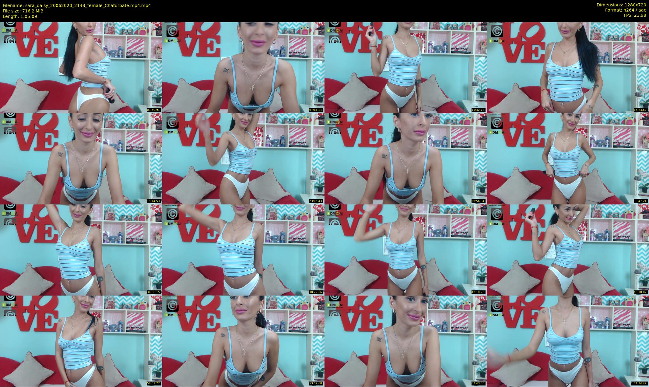 sara_daisy — 66 minute Chaturbate female cam show recording, 720p, Jun 20, 2020