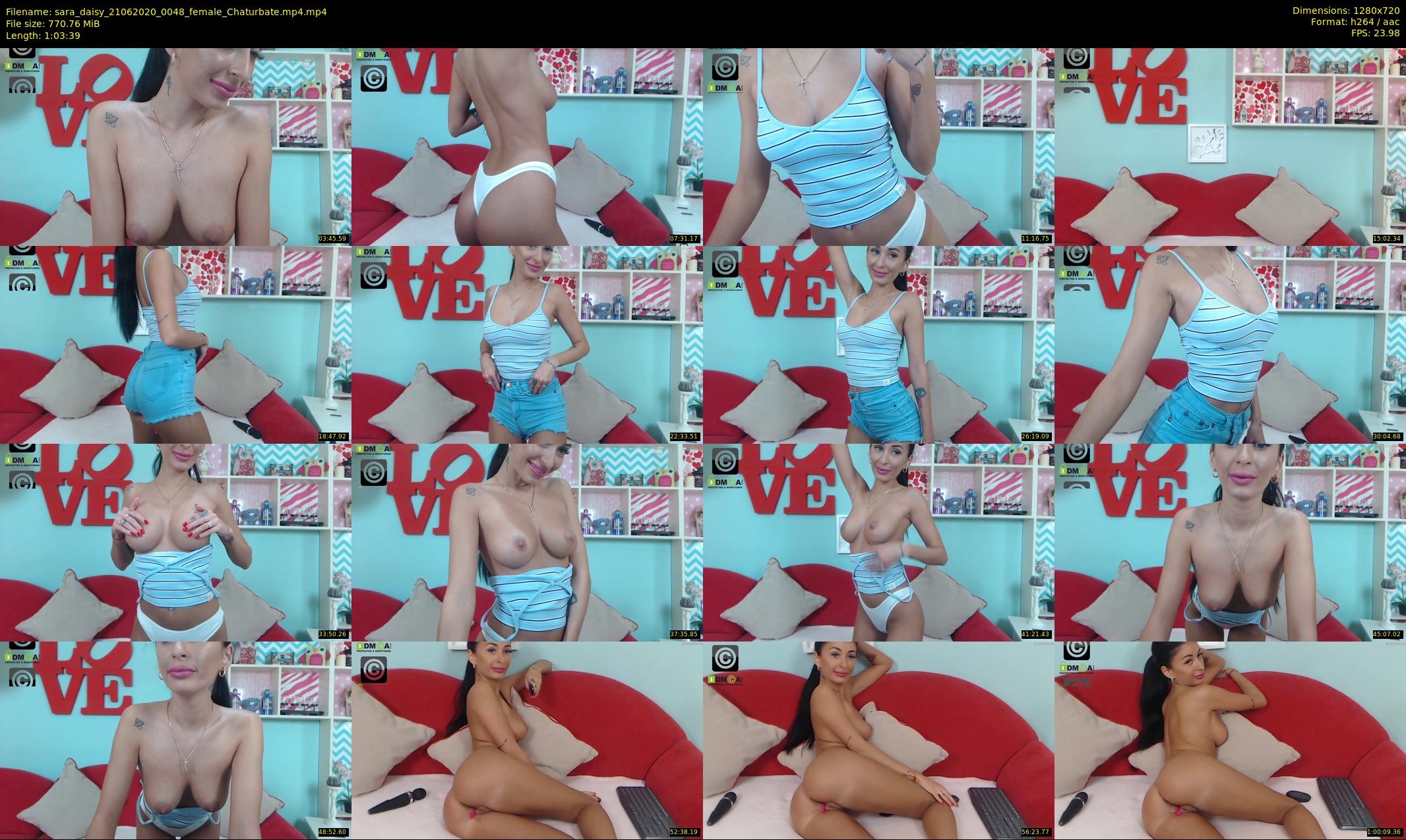 sara_daisy — 64 minute Chaturbate female cam show recording, 720p, Jun 21, 2020
