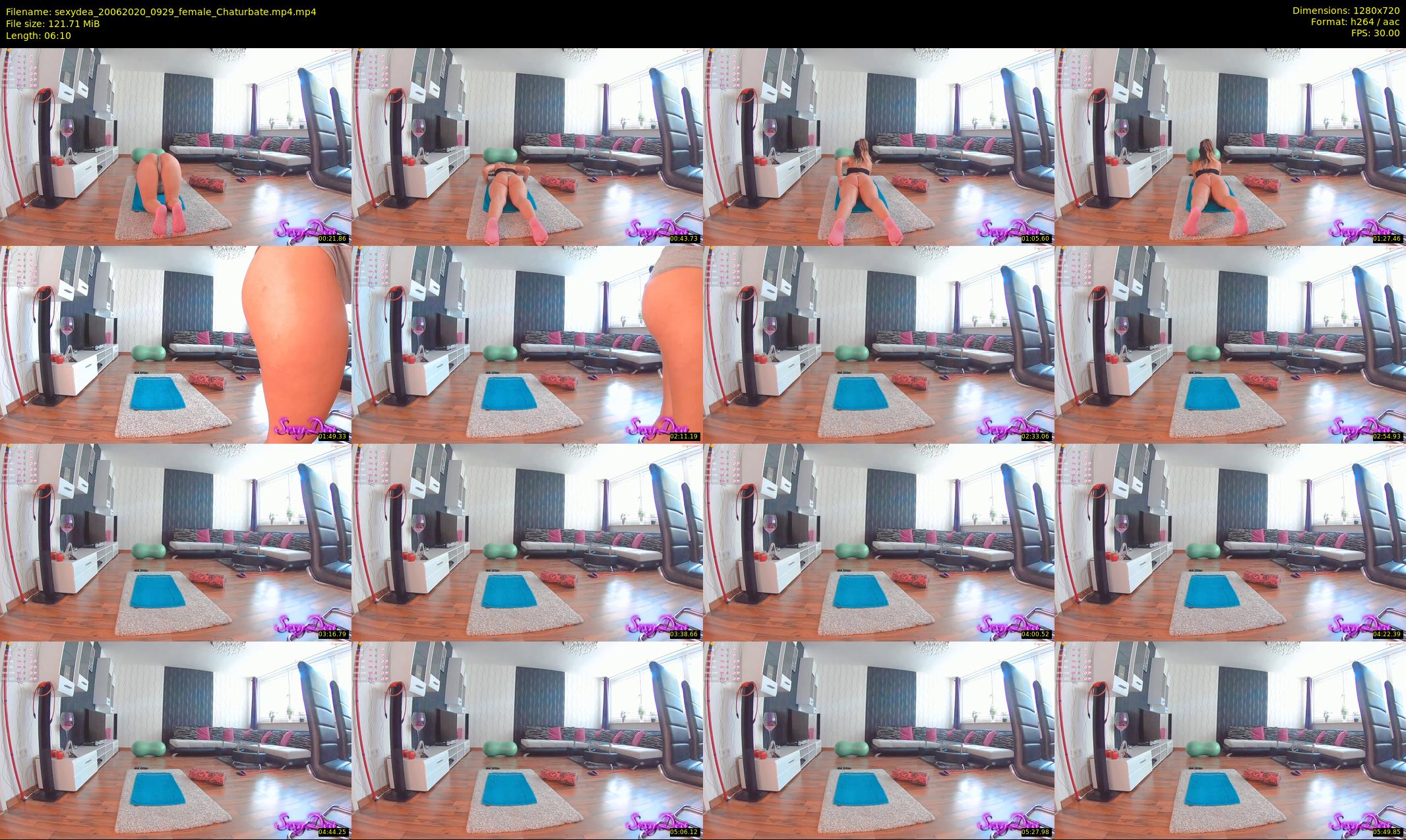 sexydea — 7 minute Chaturbate female cam show recording, 720p, Jun 20, 2020