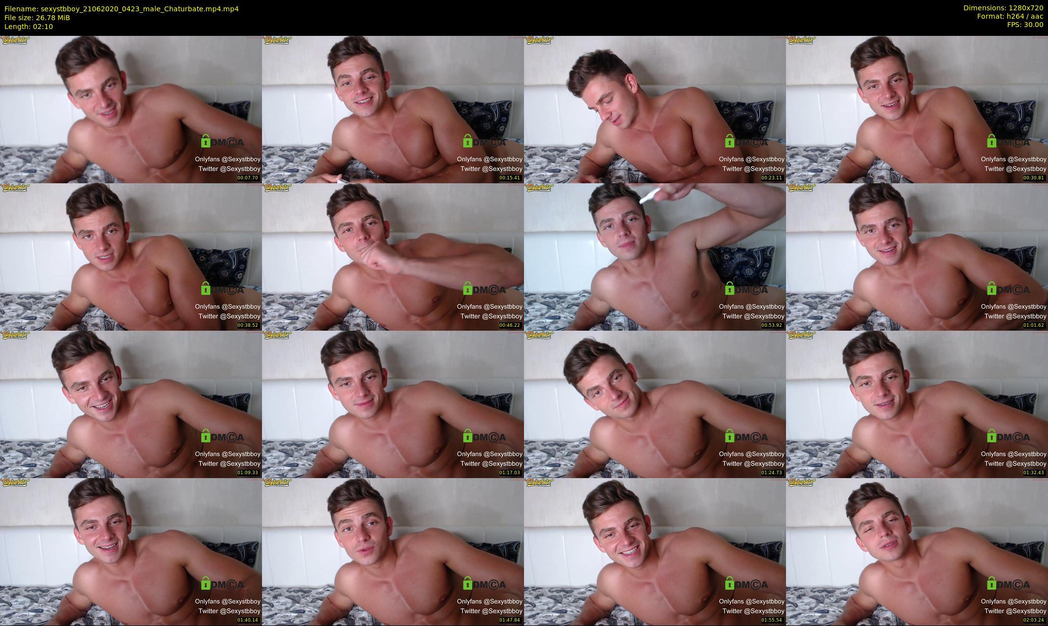 sexystbboy — 3 minute Chaturbate male cam show recording, 720p, Jun 21, 2020