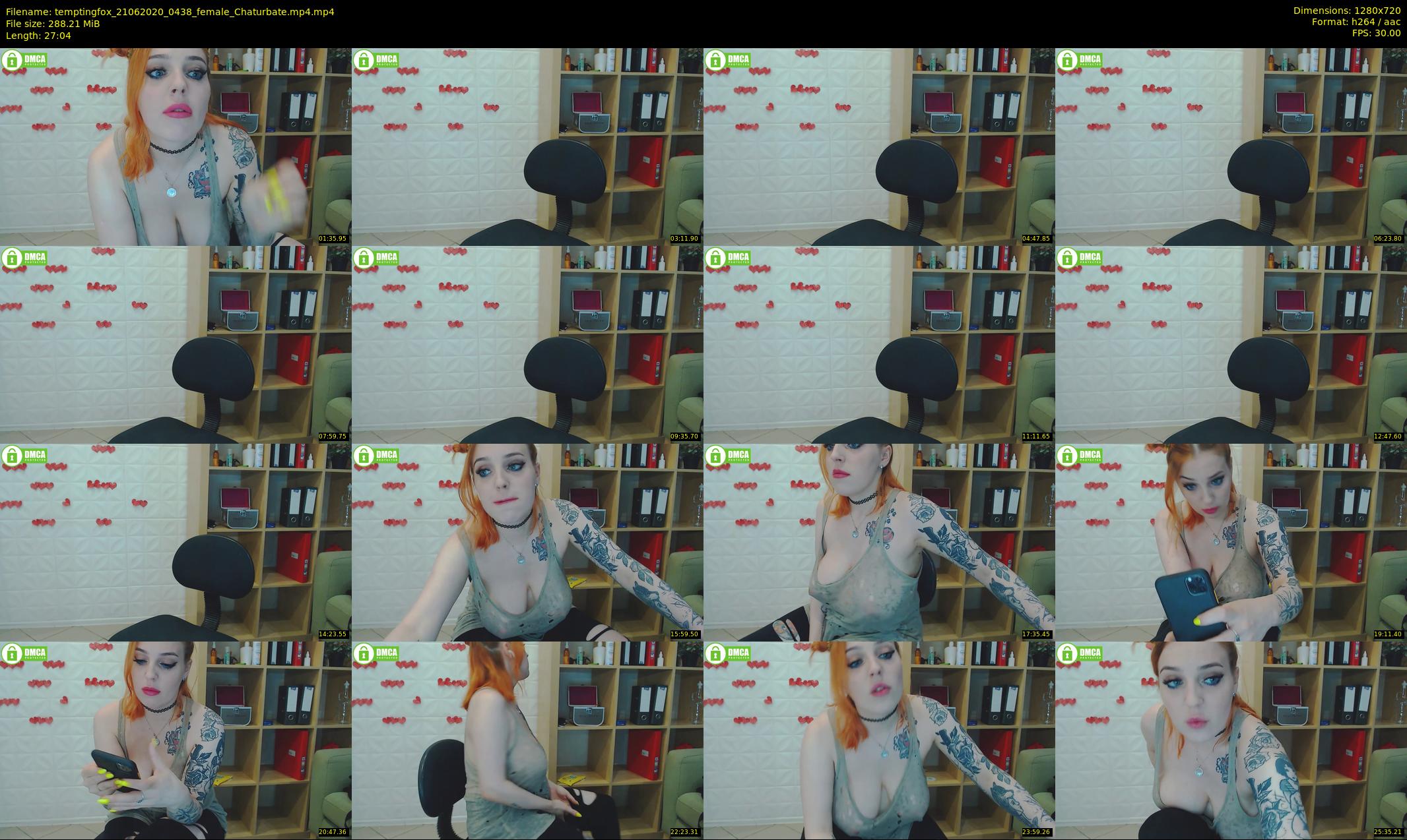 temptingfox — 28 minute Chaturbate female cam show recording, 720p, Jun 21, 2020