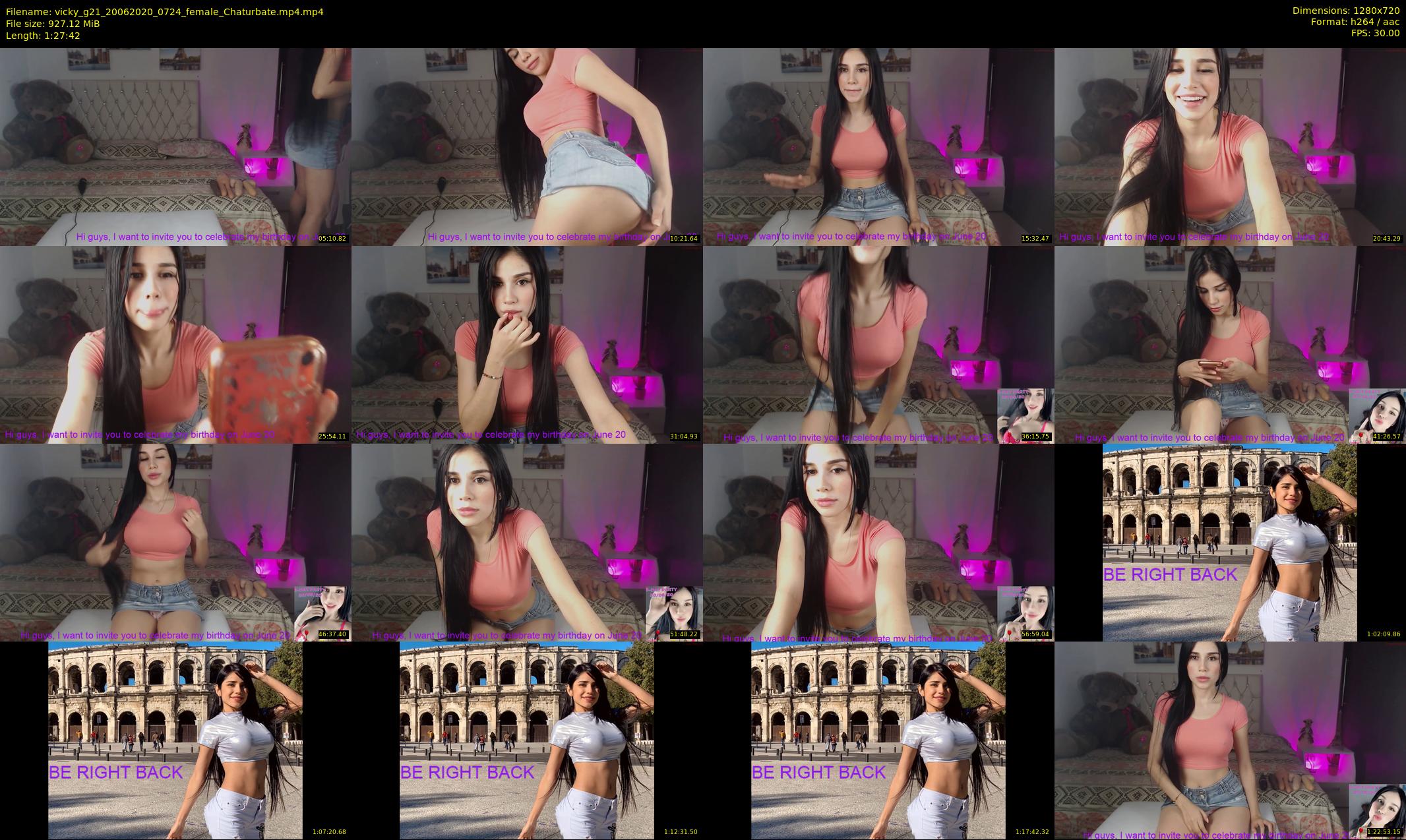 vicky_g21 — 88 minute Chaturbate female cam show recording, 720p, Jun 20, 2020