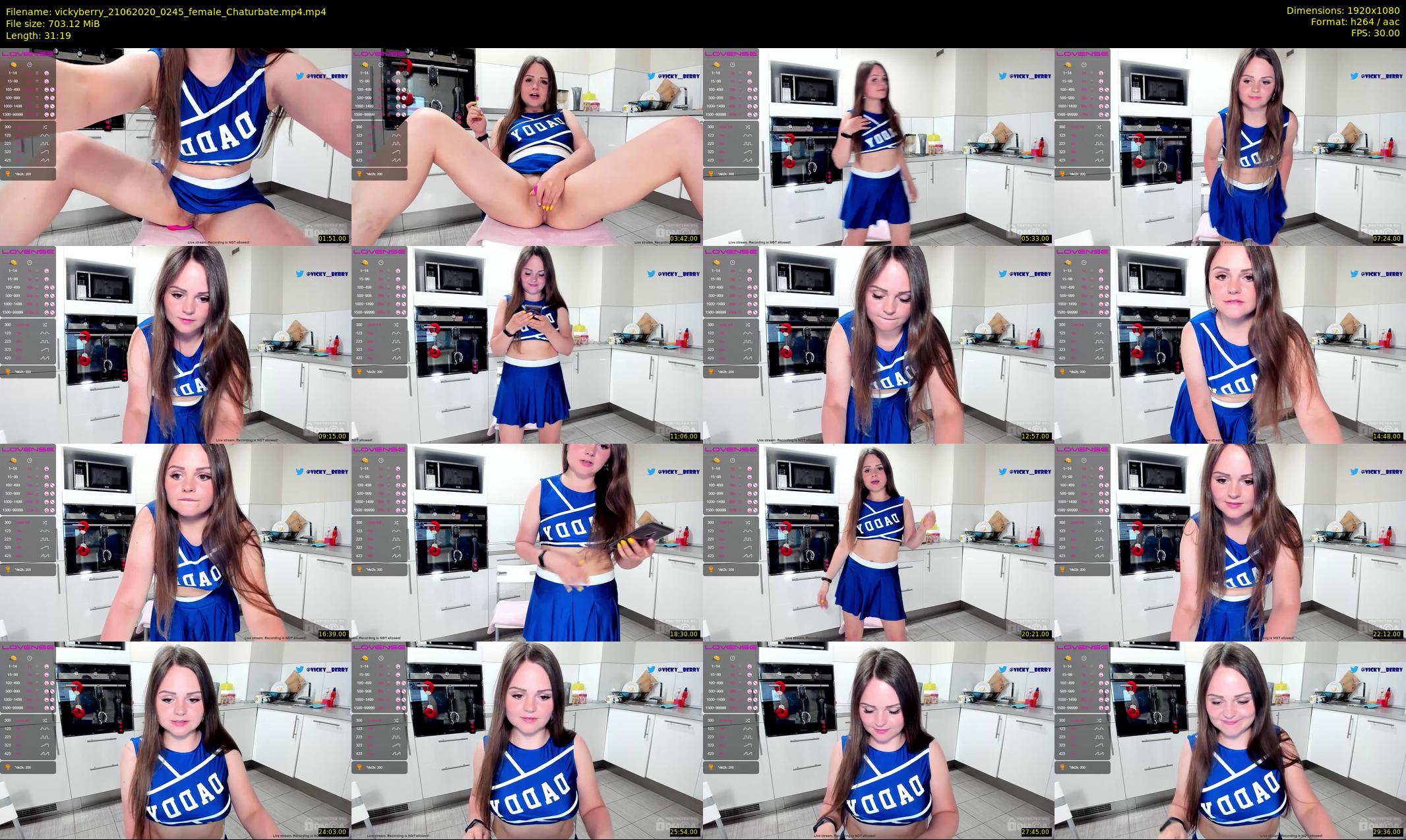 vickyberry — 32 minute Chaturbate female cam show recording, 1080p, Jun 21, 2020