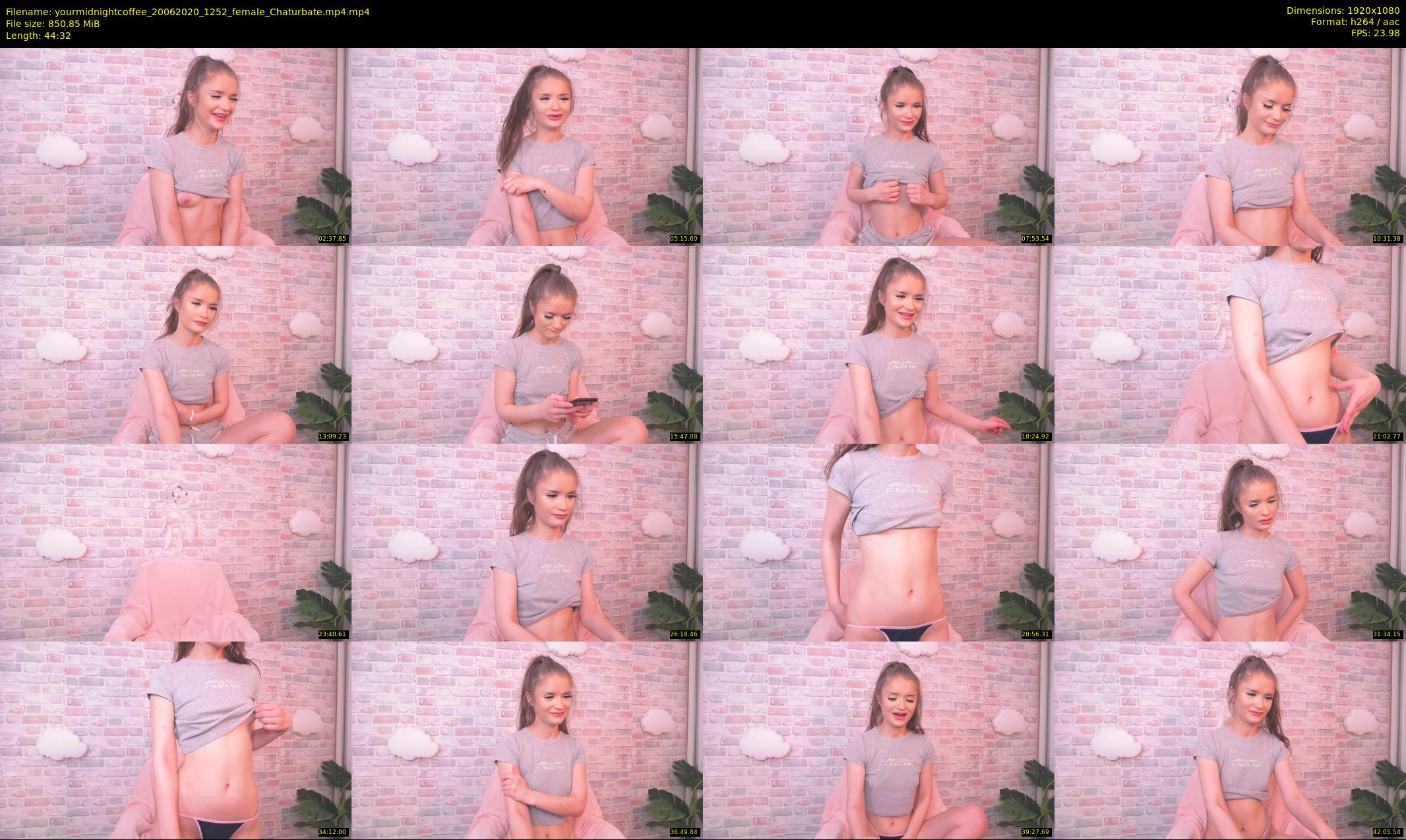 yourmidnightcoffee — 45 minute Chaturbate female cam show recording, 1080p, Jun 20, 2020