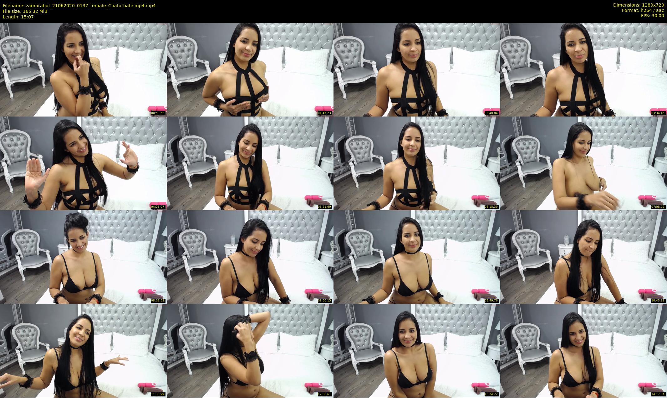 zamarahot — 16 minute Chaturbate female cam show recording, 720p, Jun 21, 2020