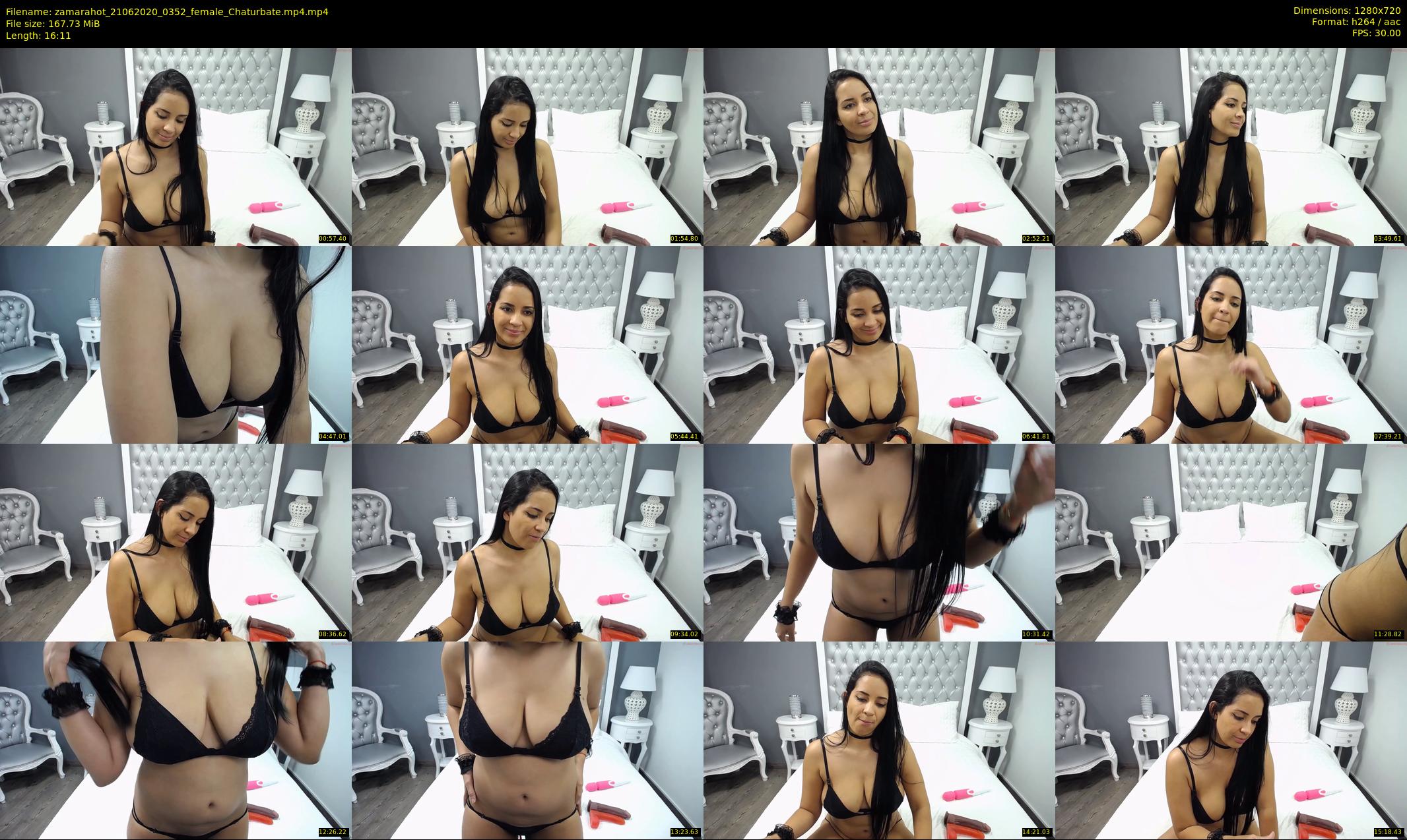 zamarahot — 17 minute Chaturbate female cam show recording, 720p, Jun 21, 2020