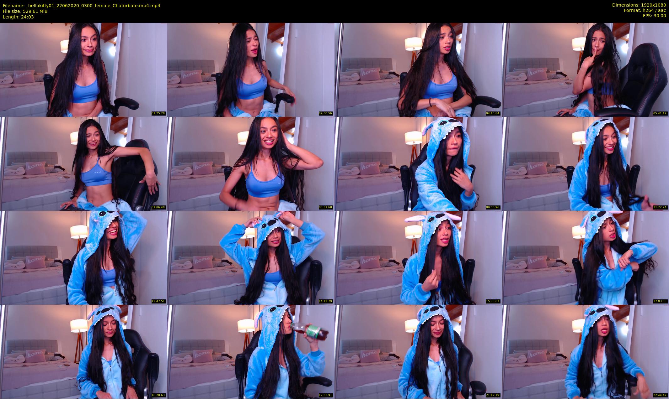 _hellokitty01 — 25 minute Chaturbate female cam show recording, 1080p, Jun 22, 2020