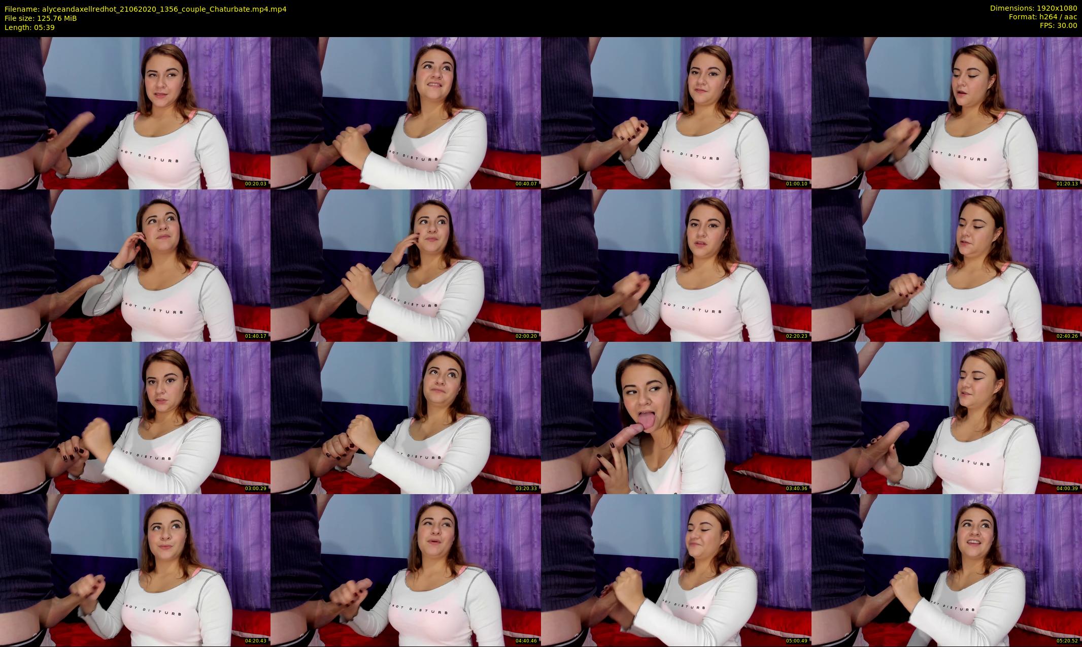 alyceandaxellredhot — 6 minute Chaturbate couple cam show recording, 1080p, Jun 21, 2020