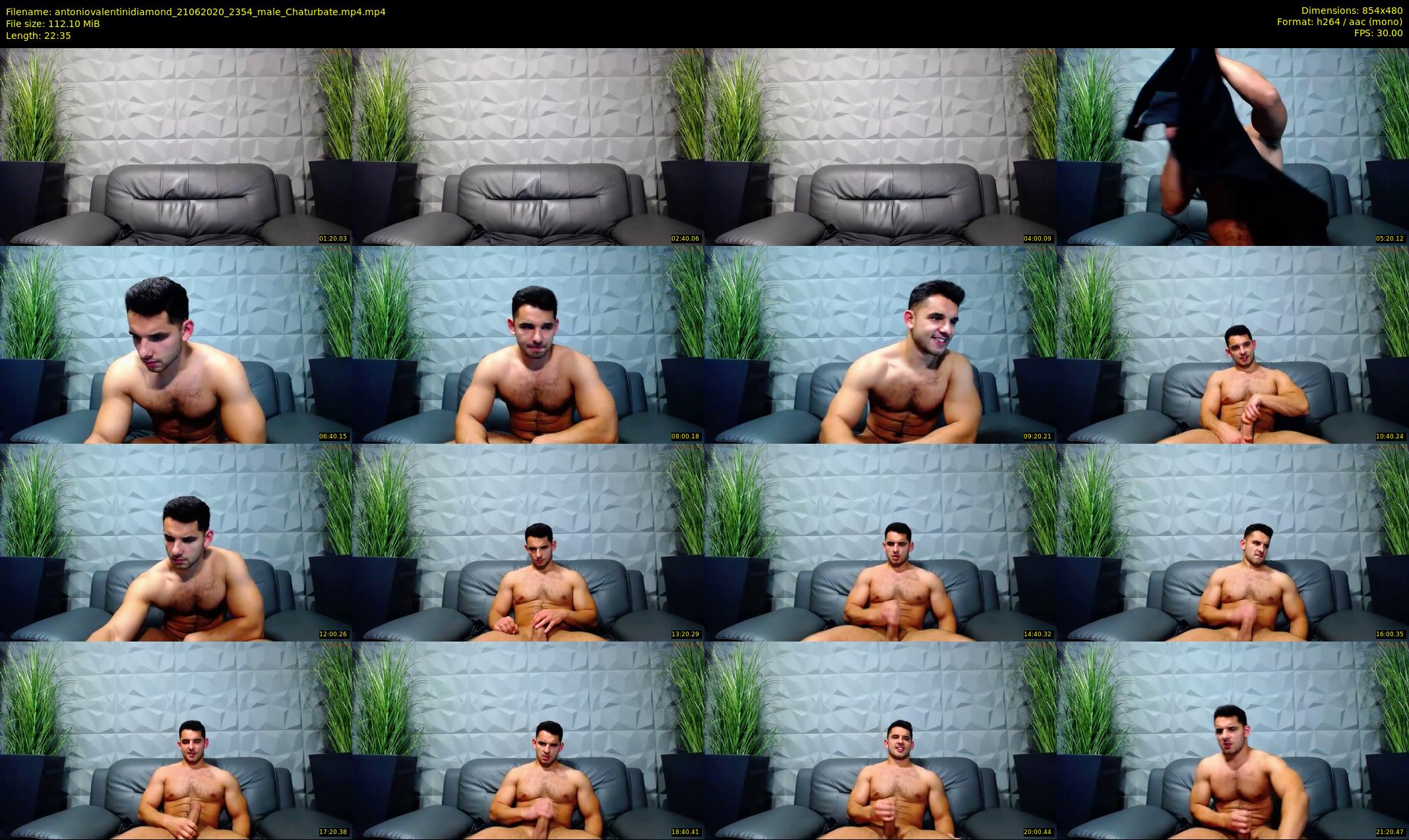 antoniovalentinidiamond — 23 minute Chaturbate male cam show recording, 480p, Jun 21, 2020