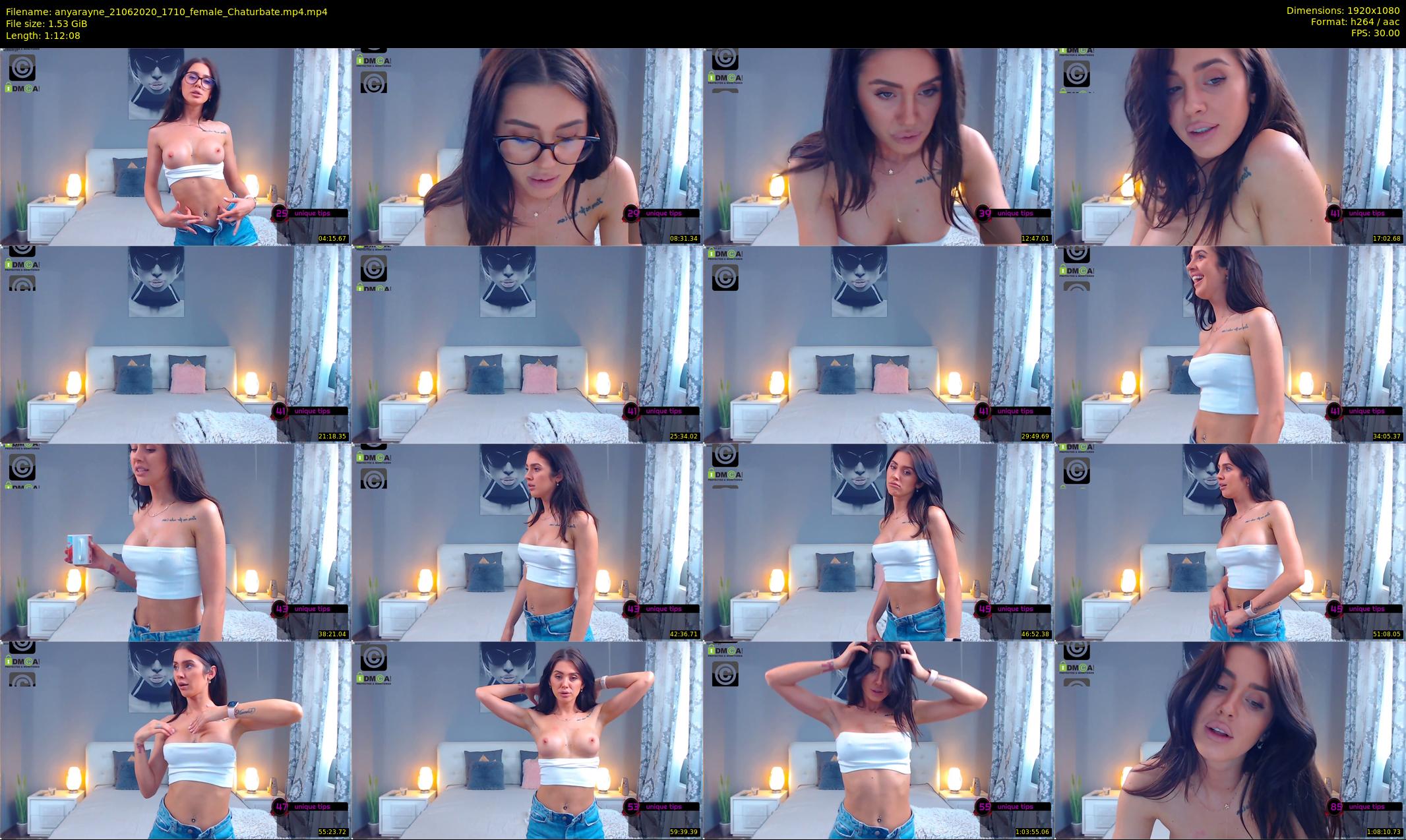 anyarayne — 73 minute Chaturbate female cam show recording, 1080p, Jun 21, 2020