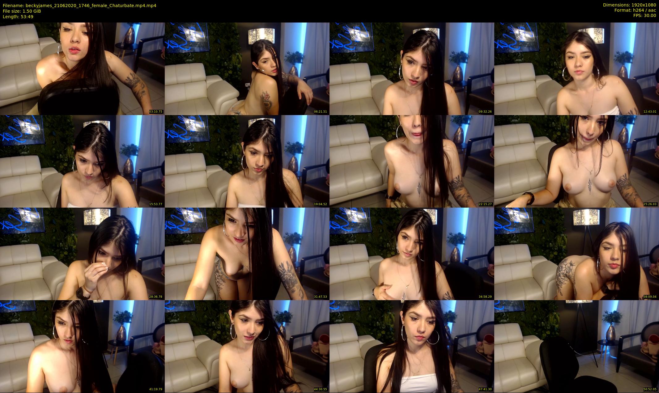 beckyjames — 54 minute Chaturbate female cam show recording, 1080p, Jun 21, 2020