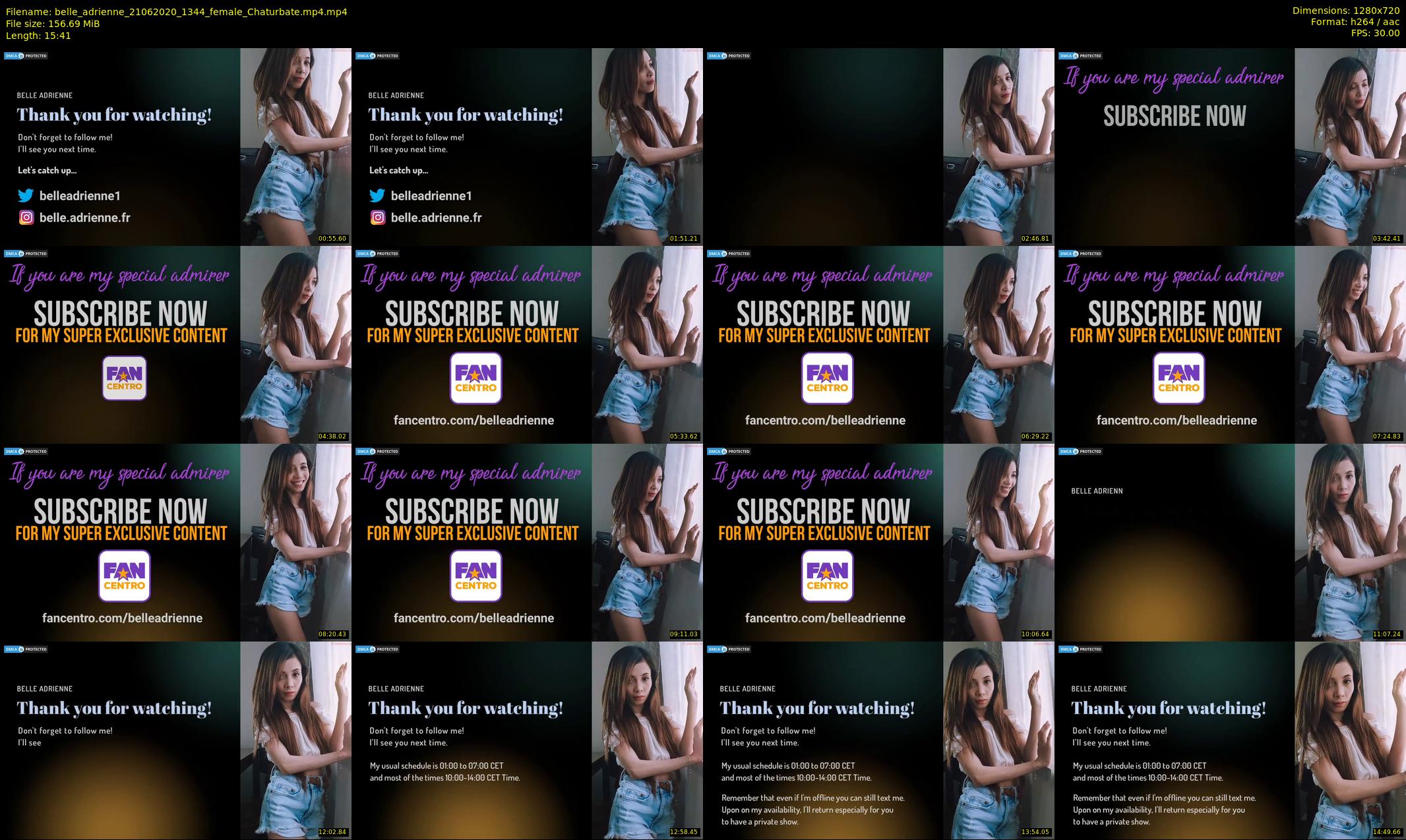belle_adrienne — 16 minute Chaturbate couple cam show recording, 720p, Jun 21, 2020