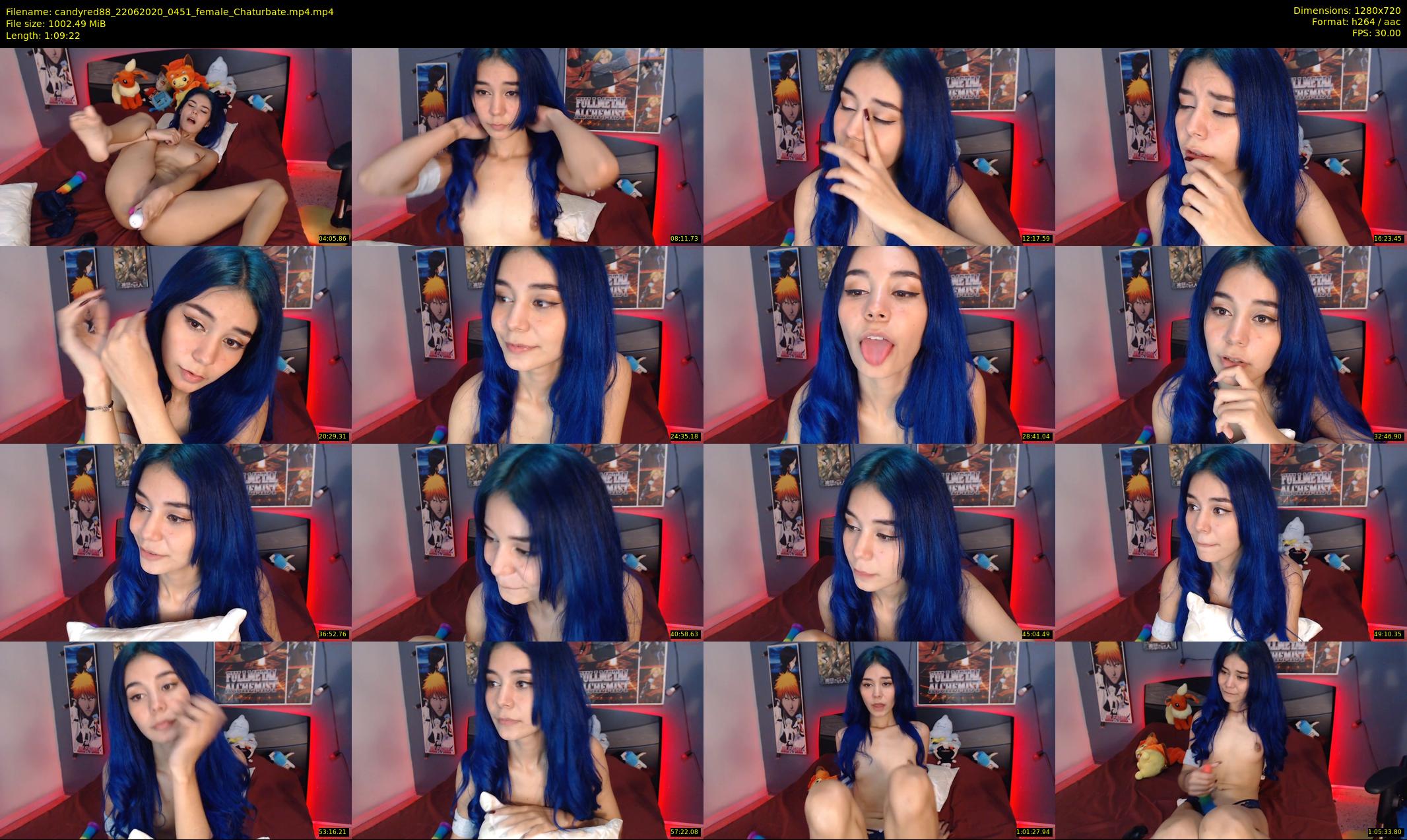 candyred88 — 70 minute Chaturbate female cam show recording, 720p, Jun 22, 2020