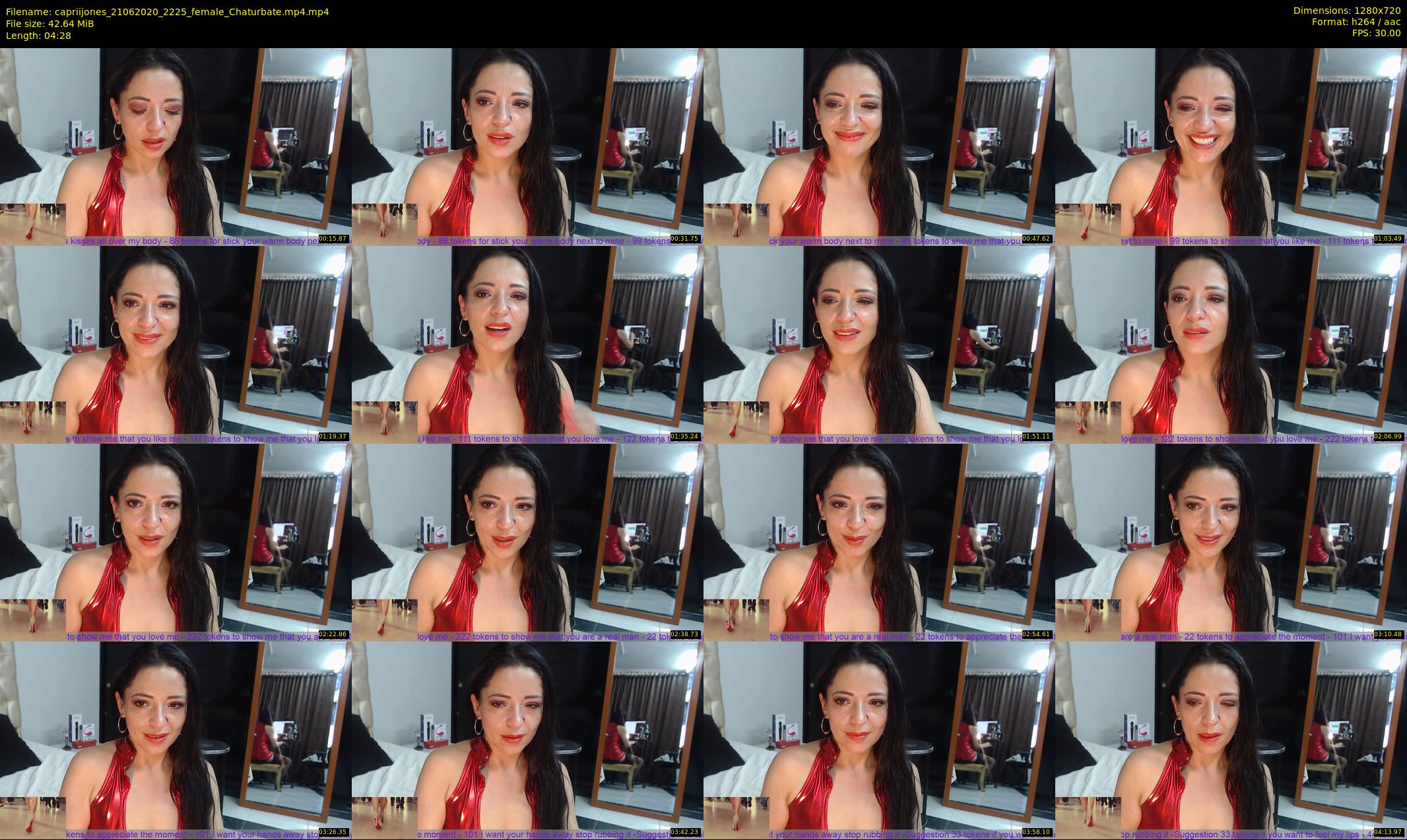 capriijones — 5 minute Chaturbate female cam show recording, 720p, Jun 21, 2020